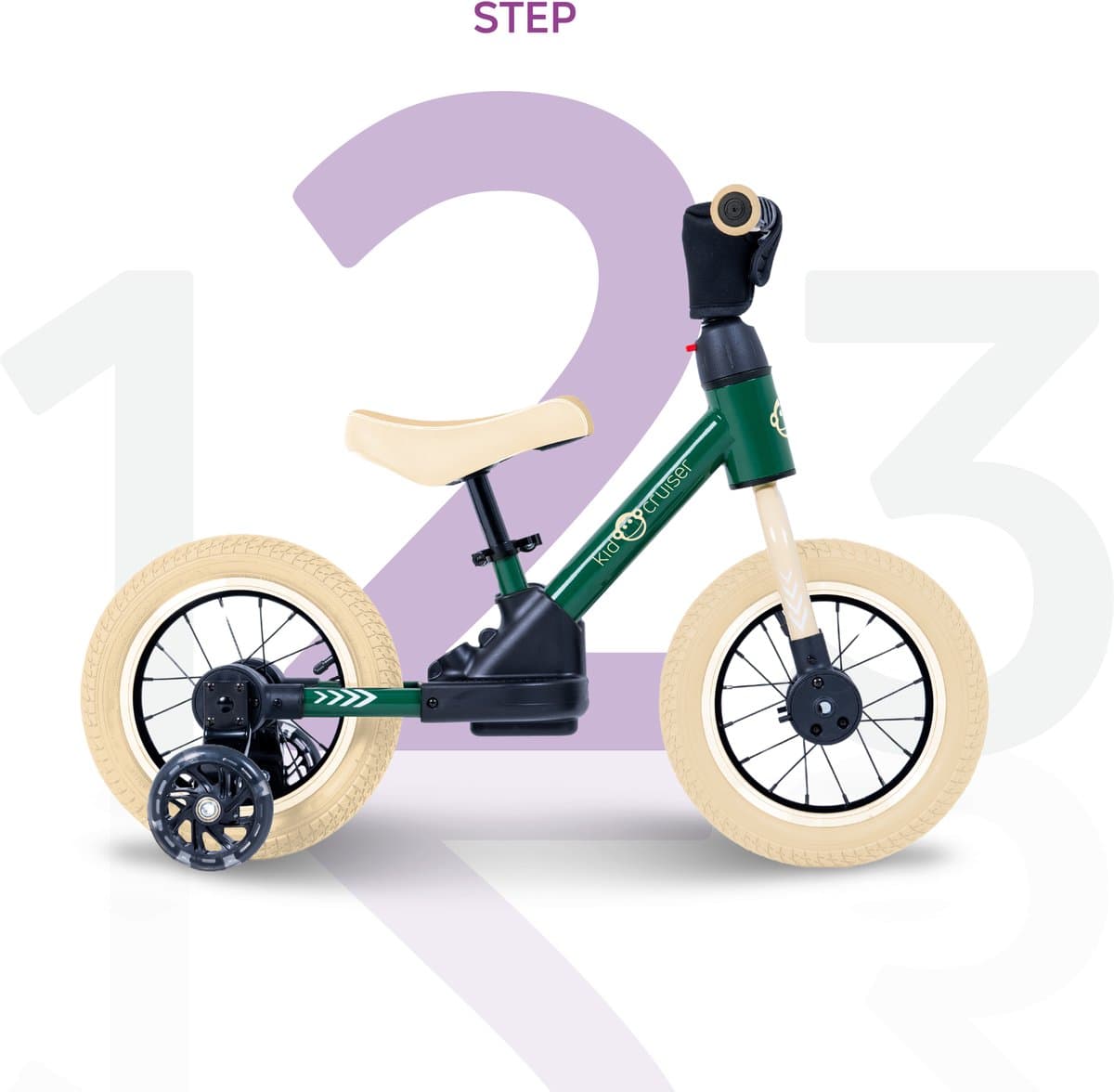 Kidcruiser PedalPlay 3-in-1 loopfiets met luchtbanden thumbnail 5