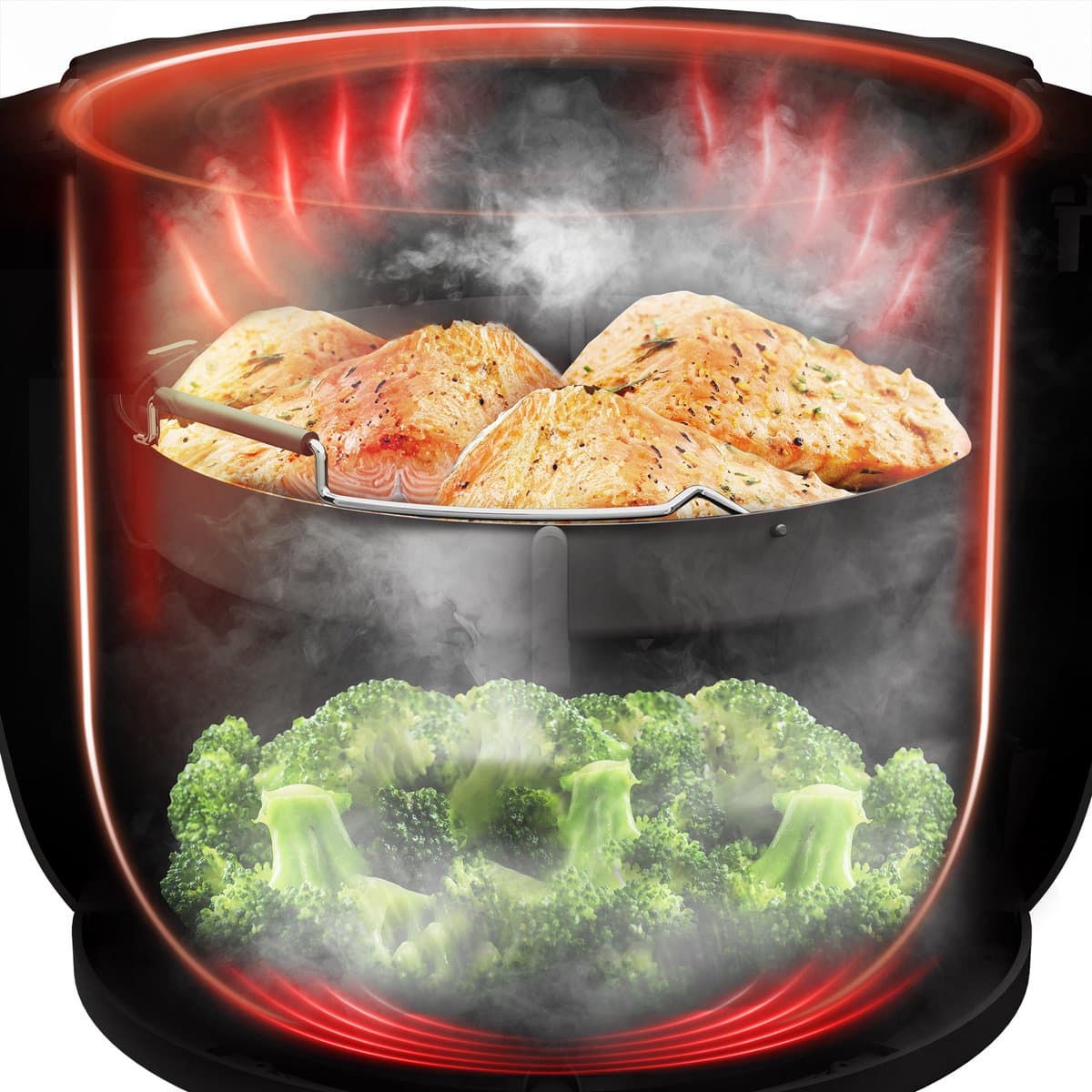 Moulinex Cookeo Infinity CE97GUF0 – Multicooker - 17-in-1 – Snelkoken & airfryer – 6L – Recepten met MyMoulinex app thumbnail 5