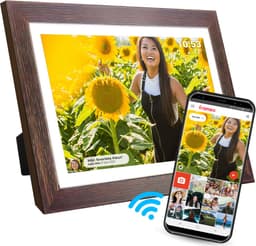 Productfoto van Denver Digitale Fotolijst 15.6 Inch - Hout - 16GB - PFF1543DW