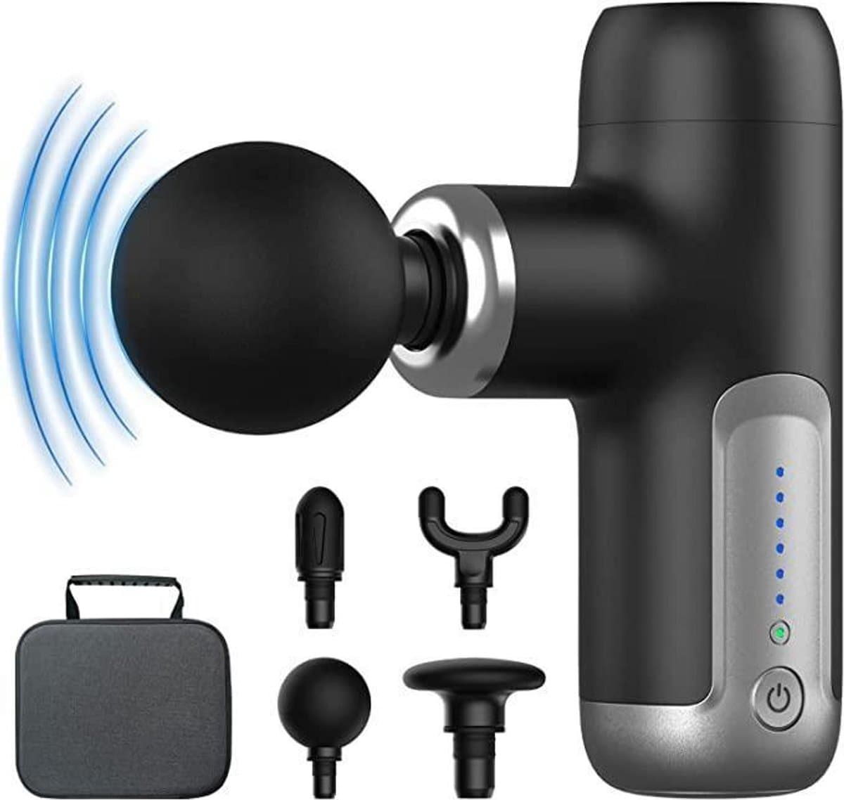 Namajunas Massage Gun - 6 standen, 4 koppen, draadloos