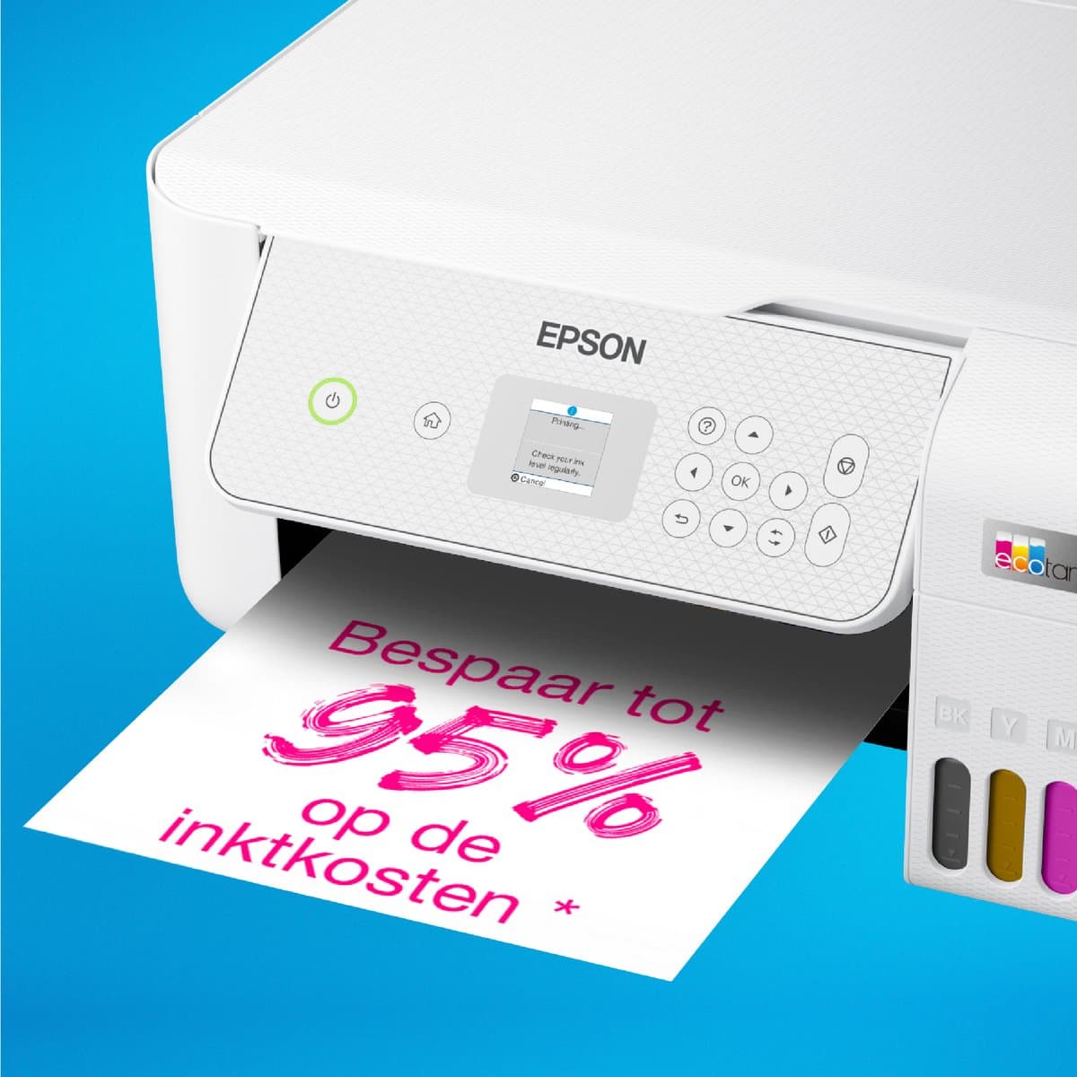Epson EcoTank ET-2876 - All-in-One Inkttank Printer - Inclusief tot 3 jaar inkt - Wit thumbnail 7