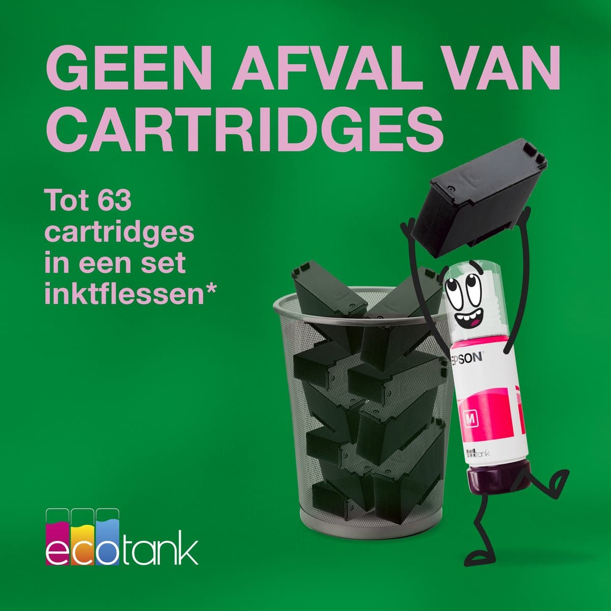 Epson EcoTank ET-2860 - All-in-One Inkttank Printer- Zwart thumbnail 2