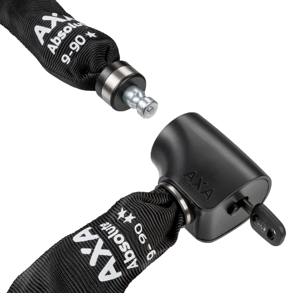 AXA Absolute 9-90 ART 2 Kettingslot – 90 cm – Fietsslot met keurmerk – Sterk slot met stalen ketting – Voor elektrische fiets, fatbike en bakfiets – Inclusief sleutelservice thumbnail 5