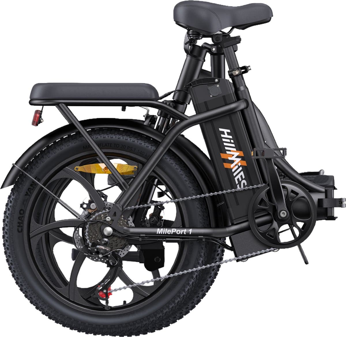 Hillmiles MilePort 1 – Opvouwbare e-bike 250W, 20 inch thumbnail 3