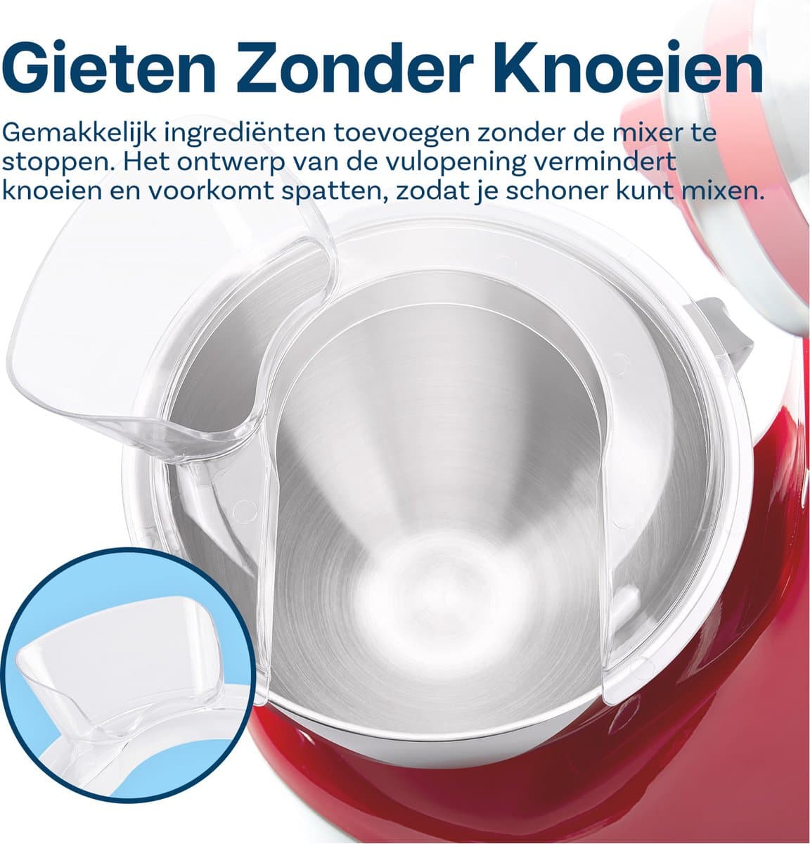 Spatbescherming voor KitchenAid 5 Quart Tilt-Head Stand Mixers Artisan Series van MMOBIEL – Vulopening & Beschermt tegen Spatten - Spatbescherming voor Roestvrij Stalen, Glazen & Keramische Mengkommen thumbnail 3