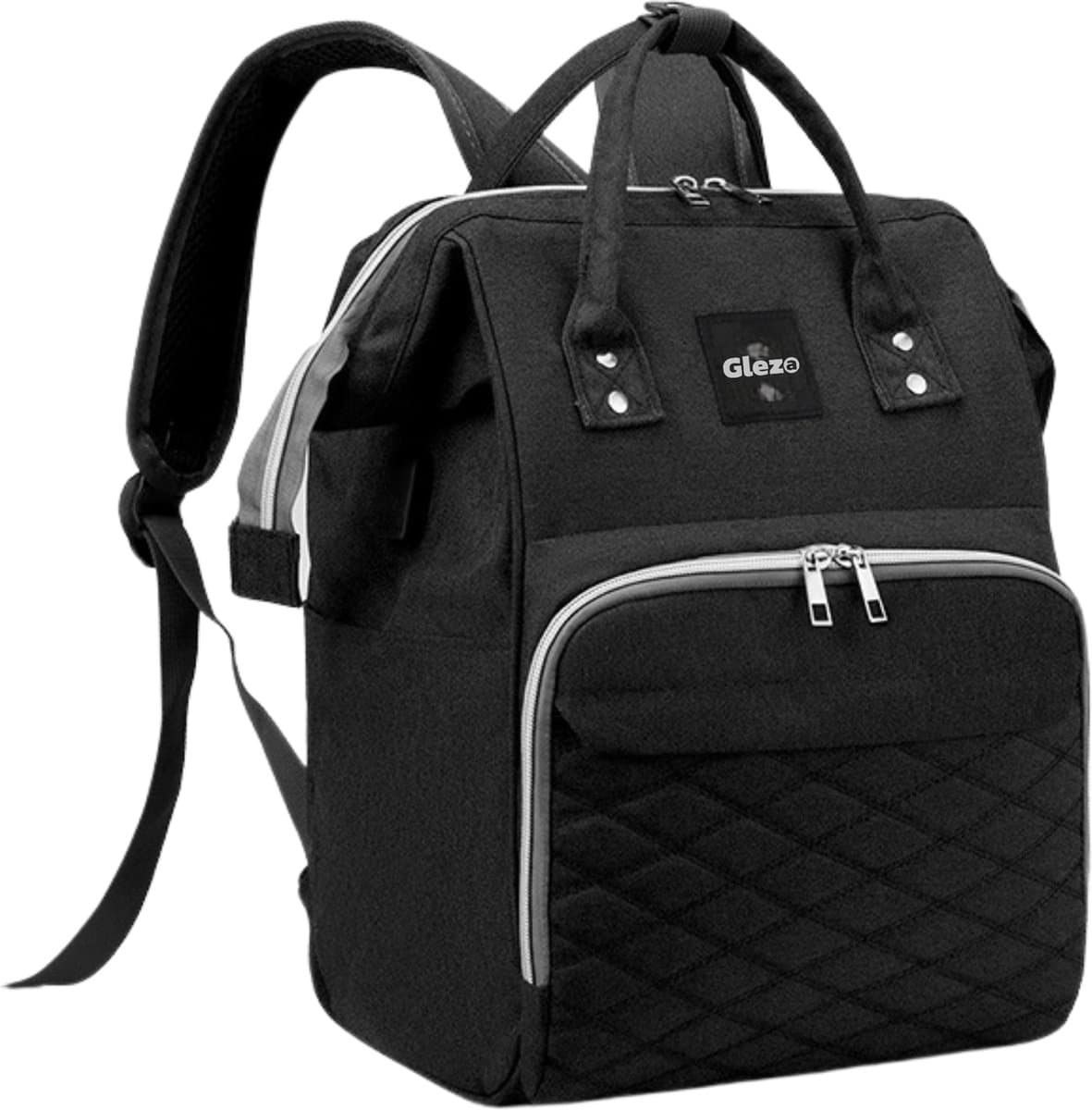 Mama Bag Luiertas Rugzak - 12 Vakken & Verzorgingstas - Zwart