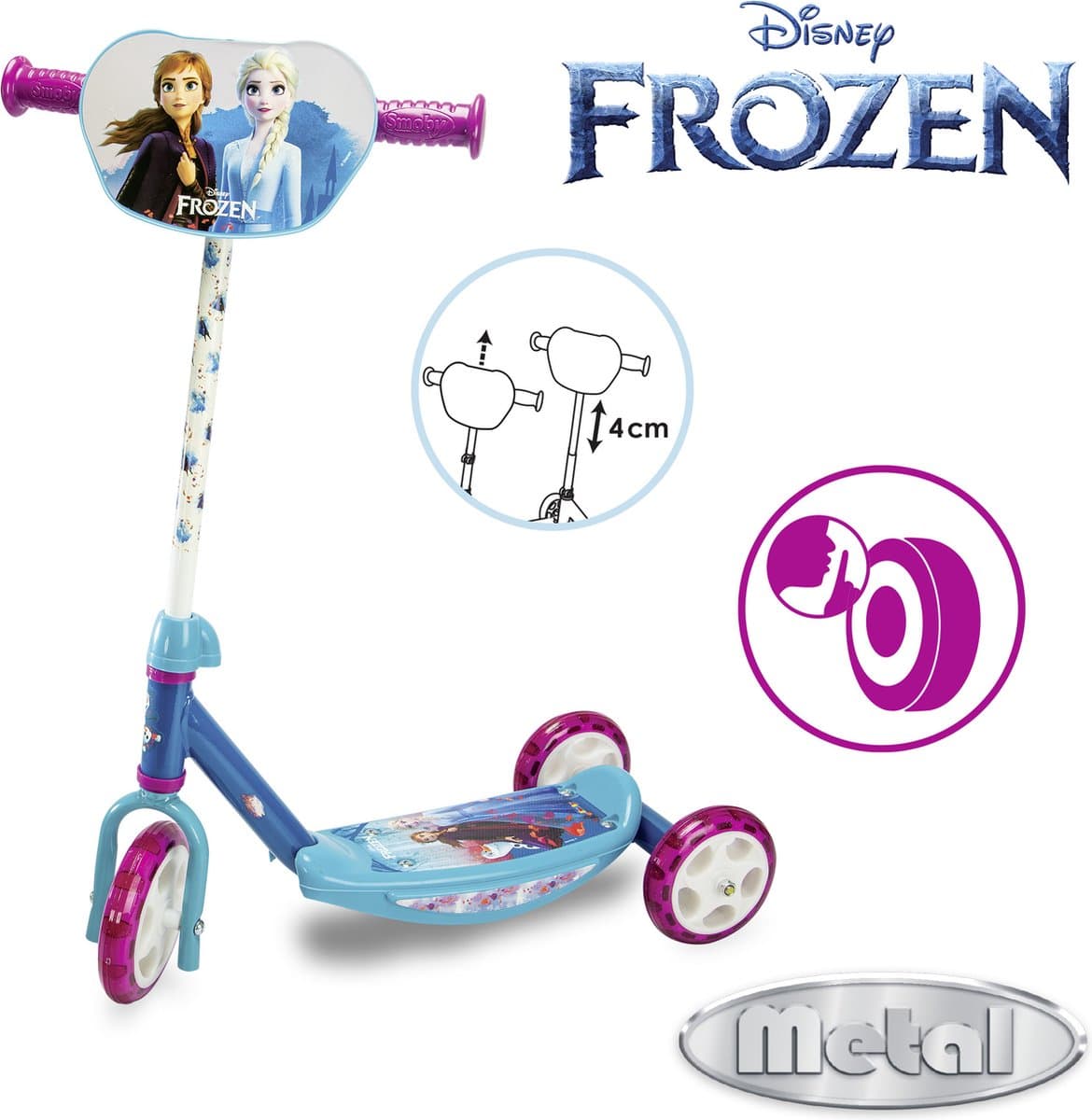 Smoby - Disney - Frozen - Scooter - Step - Vanaf 3 jaar. thumbnail 2