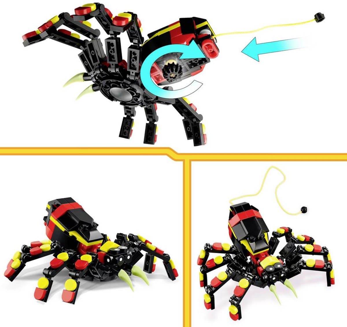LEGO Creator 3-in-1 Wilde dieren: spannende spin - 3 bouwmodellen thumbnail 6