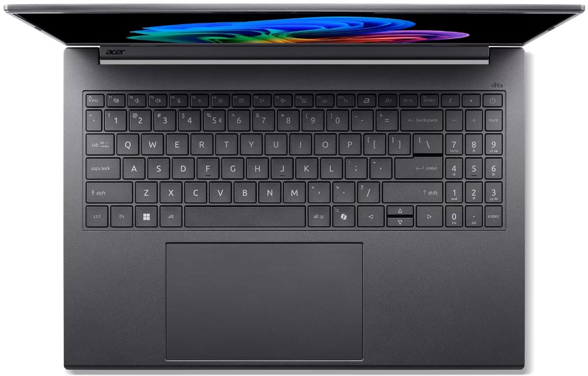 Acer Aspire 16 AI OLED (A16-61M-R4JE) - Int. (QWERTY) Keyboard thumbnail 8