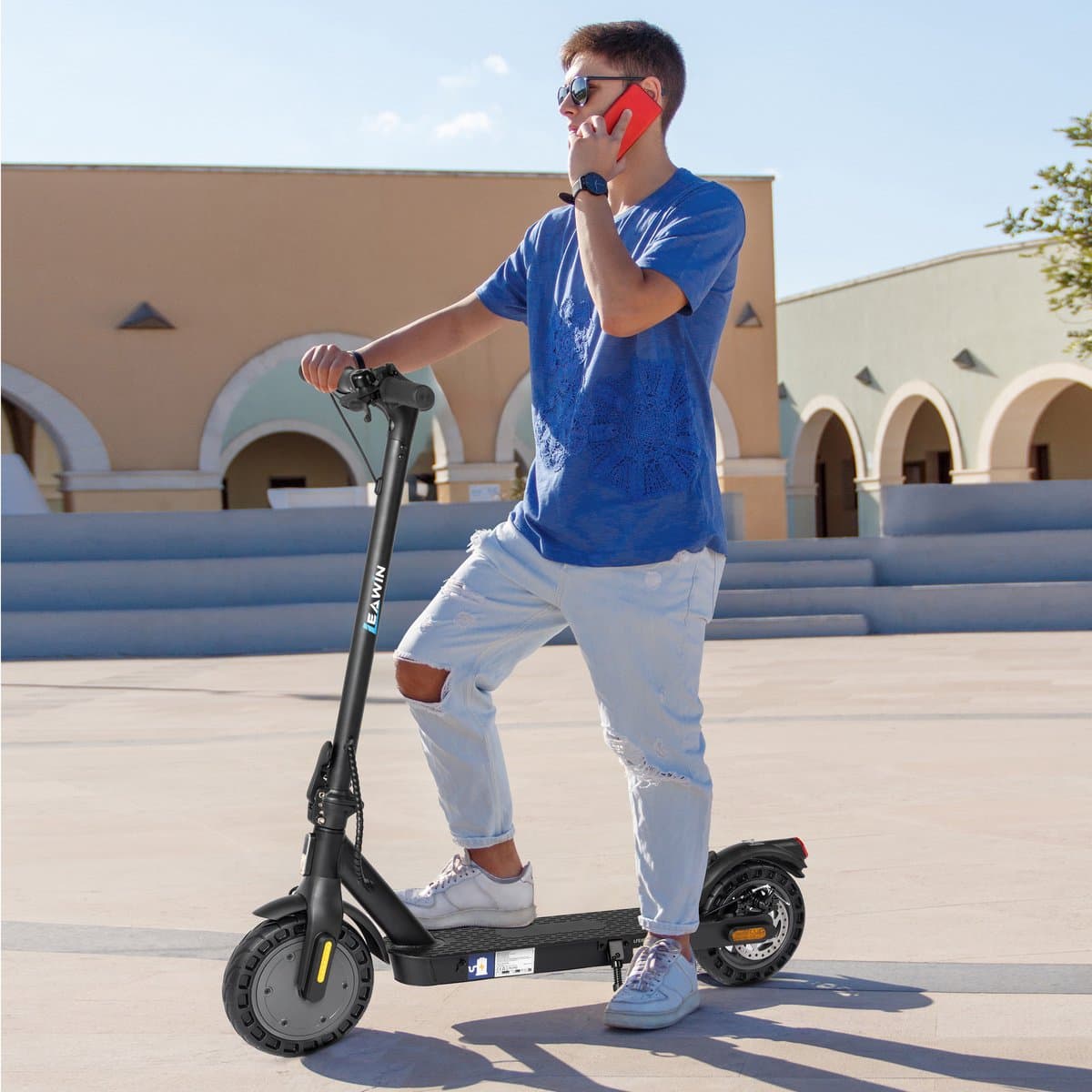 LEAWIN E5PRO Elektrische Step - 375Wh - 30 km actieradius thumbnail 5