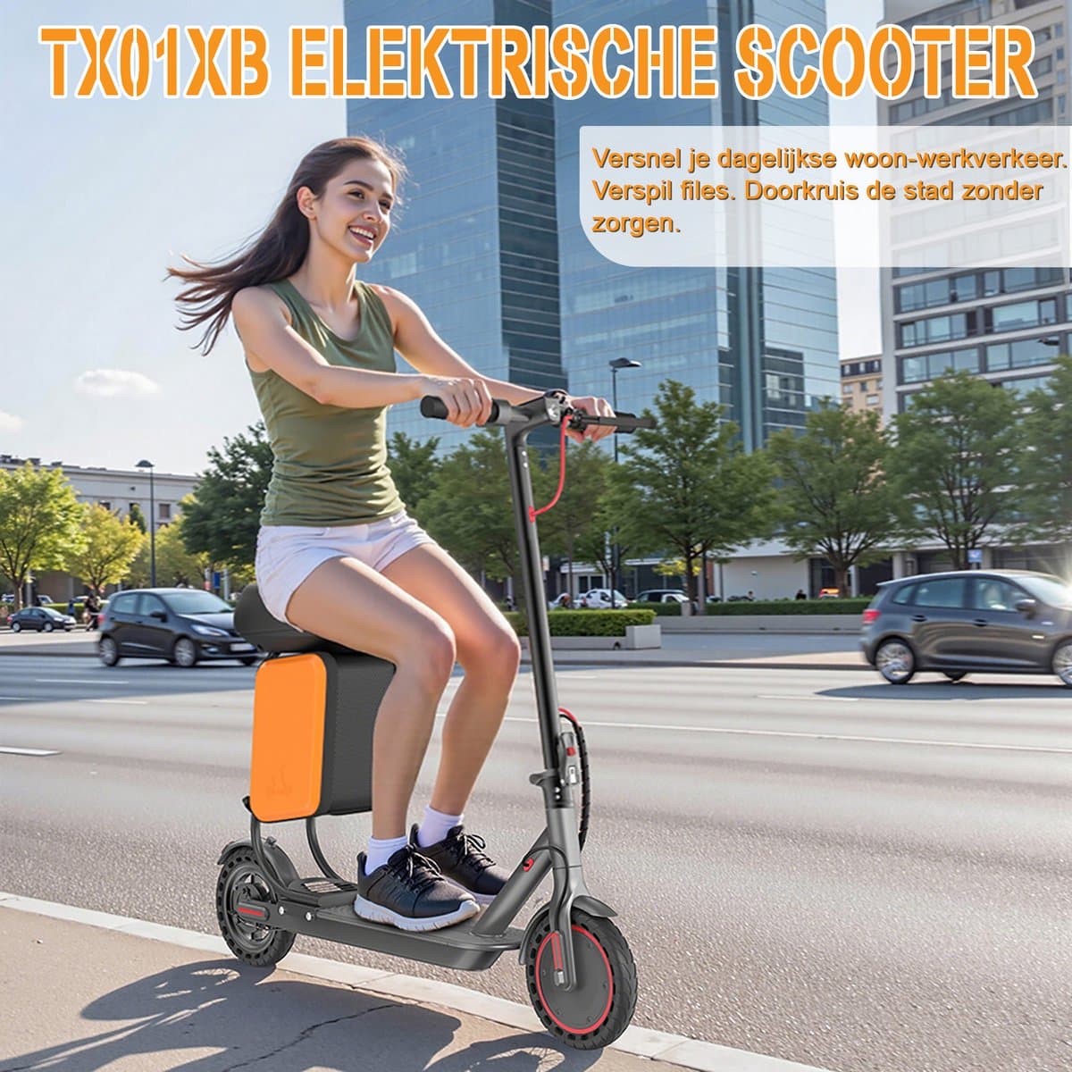 AOVOPRO LP60XB Elektrische Step met Zadel – 250W Motor – 25 km/u – App-bediening thumbnail 7