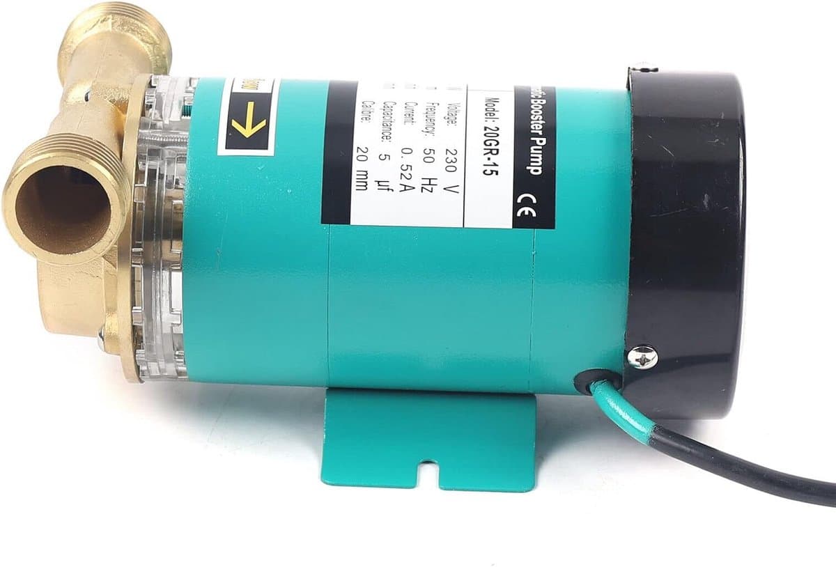 Waterdrukpomp 120W - Drukverhoger Automatisch - Huiswatervoorziening Tuin - Roestvrij Staal Koper - 15 Meter Kop thumbnail 4