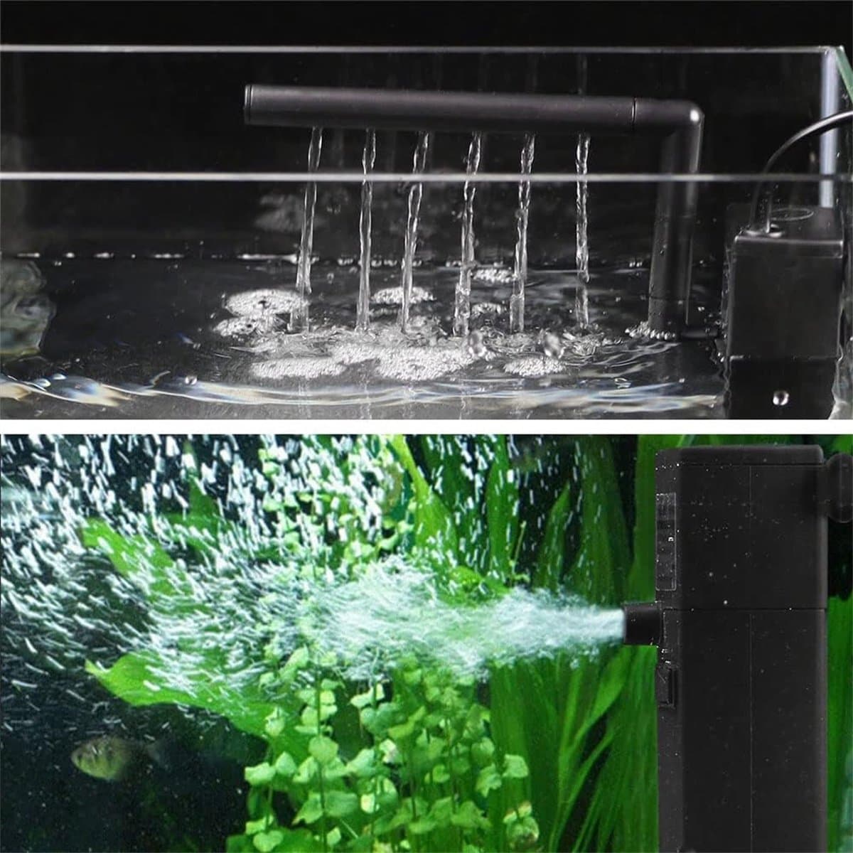 carmdering - Aquariumfilter - Filterpomp - 300 L/H - Dompelbaar - Filter - Intern Aquariumfilter - Filter Met Pomp- 60L – Aquarium filter pomp – Zuurstofpomp thumbnail 5