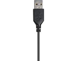 Stereo USB Headset met Microfoon voor Thuiswerken en Bellen - Zwart thumbnail 3