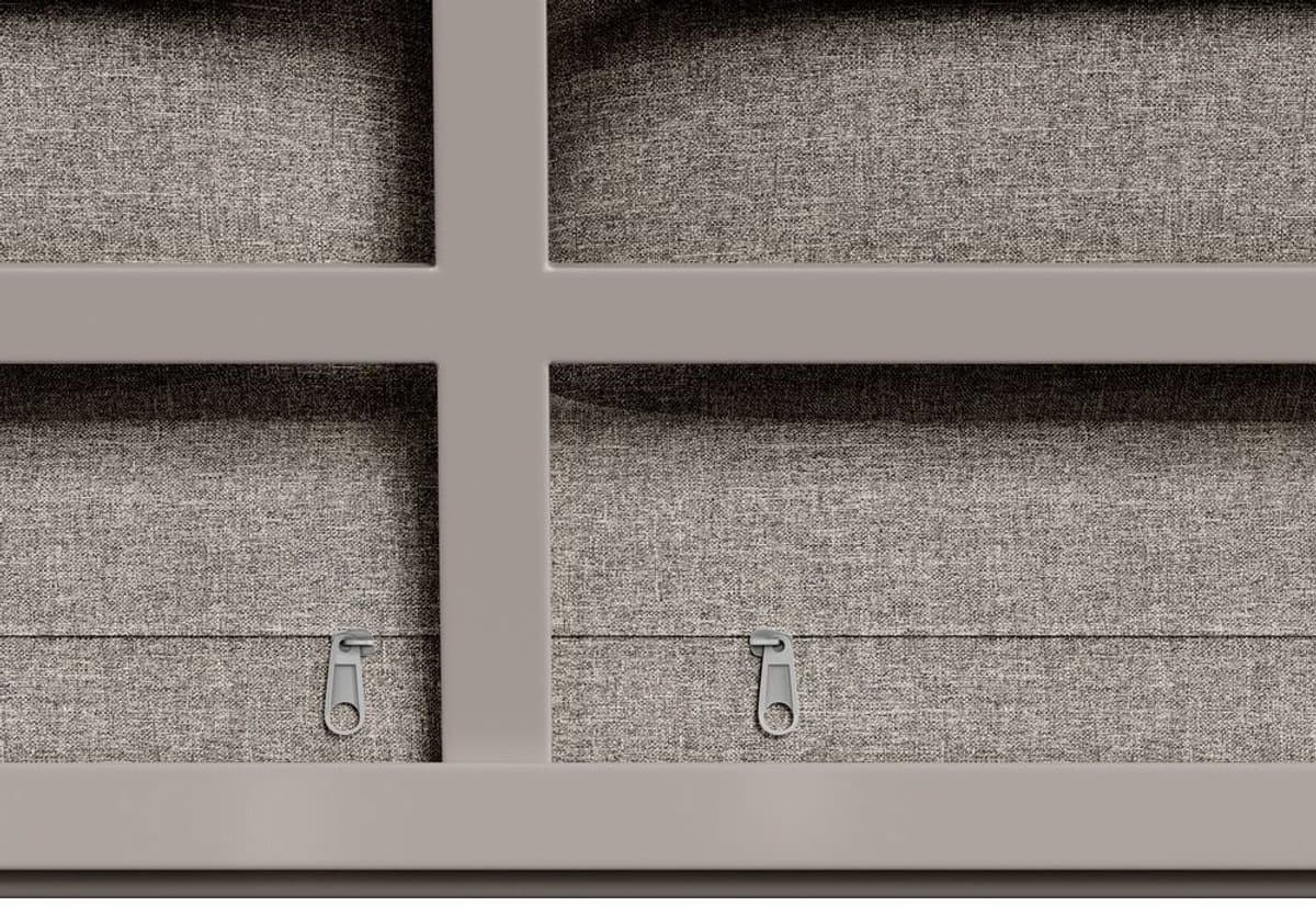BLACKCOLORS Tuinset, meubelset voor 6-7 personen, hoekbank met gegalvaniseerd ijzeren frame, verstelbare poten, inclusief alle zit- en rugkussens, beige thumbnail 8