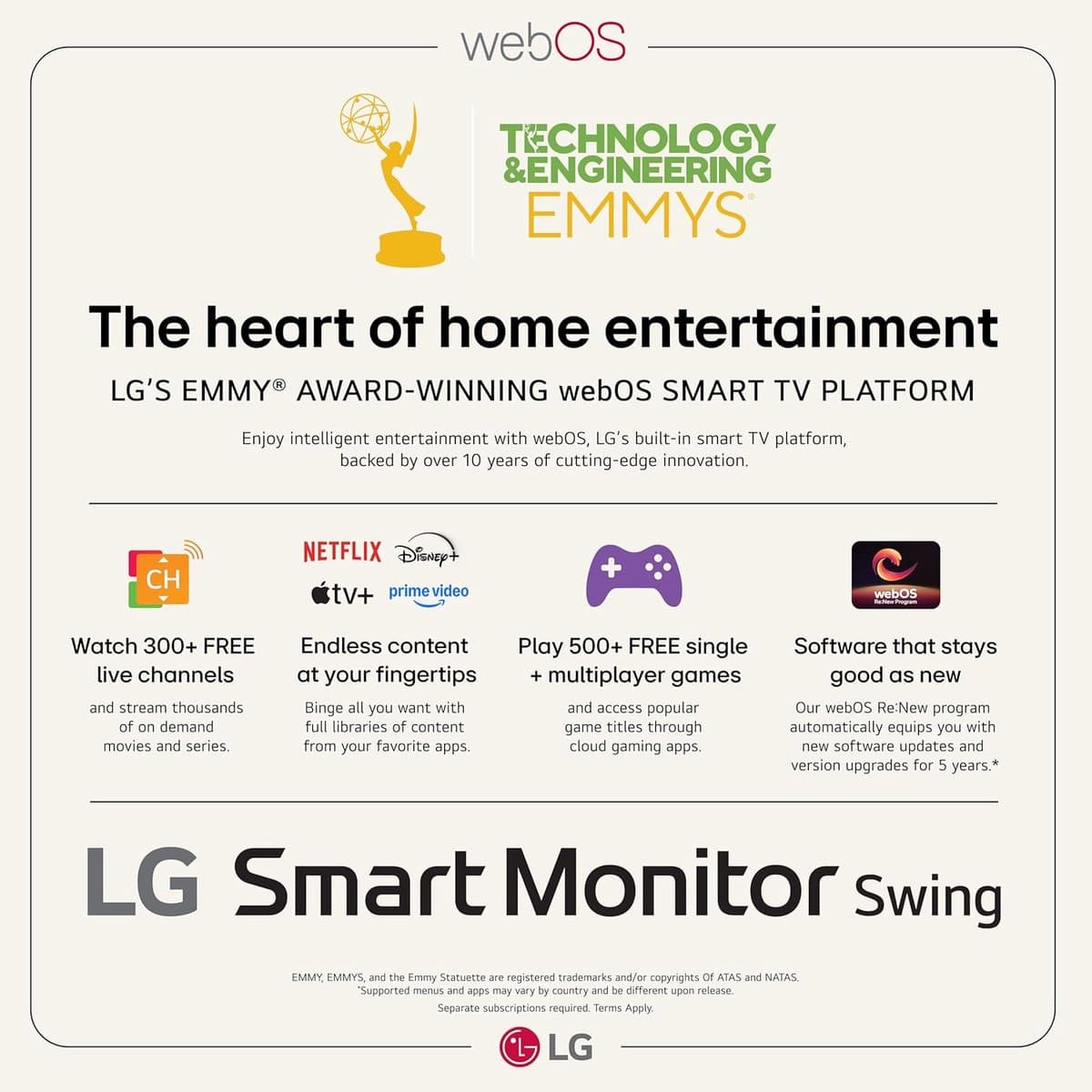 LG 32U889SA 4K Smart Touchscreen Monitor op wielen thumbnail 7