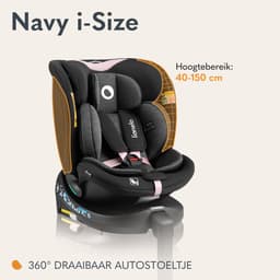 Productfoto van Lionelo Navy i-Size Autostoel 40-150 cm 360° Draaibaar ISOFIX