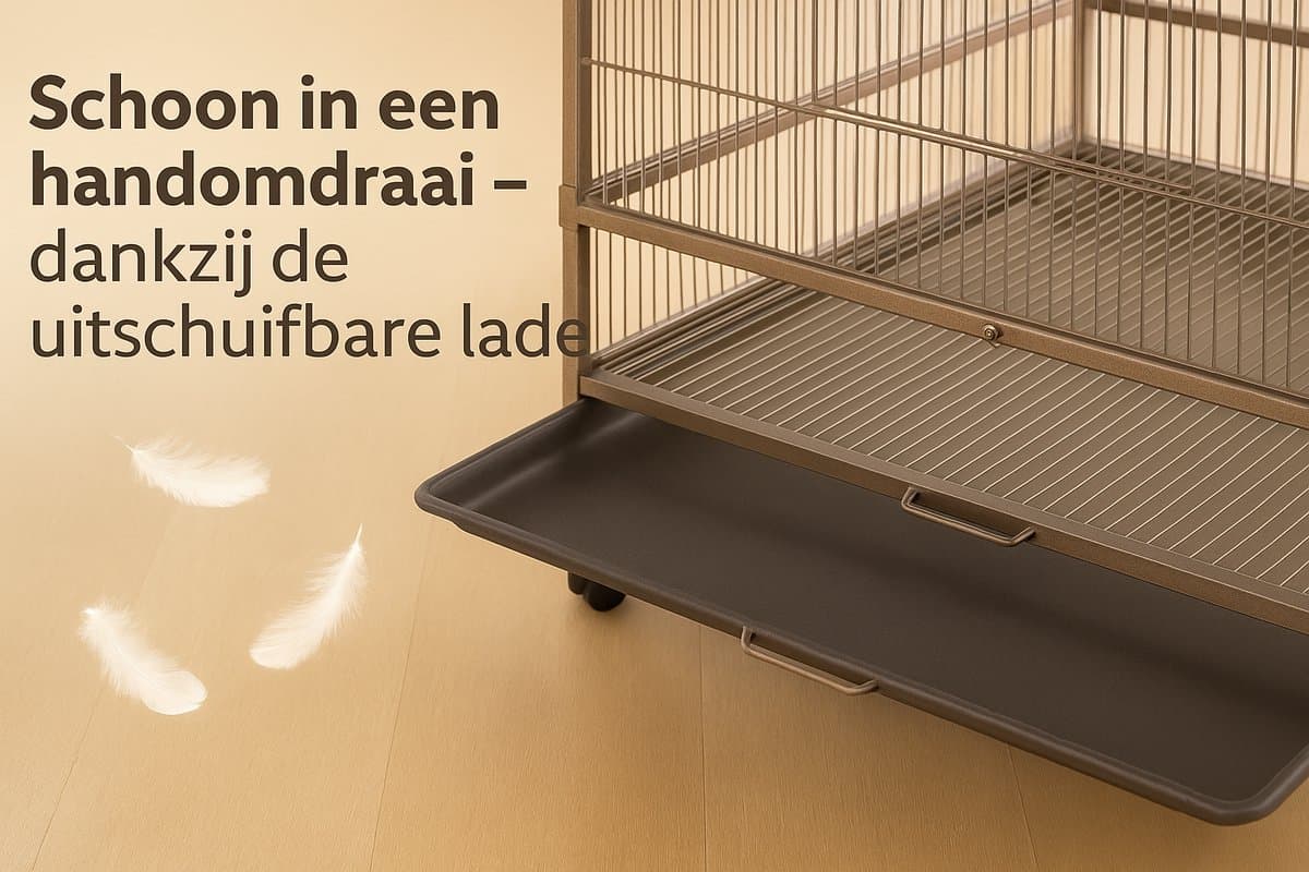 Volière Sumba – Taupe Binnenvolière voor Parkieten en Kanaries thumbnail 3