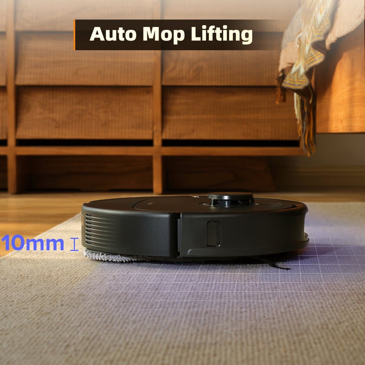 Roborock Qrevo Pro – dweil & zuig met FlexiArm randreiniging thumbnail 2