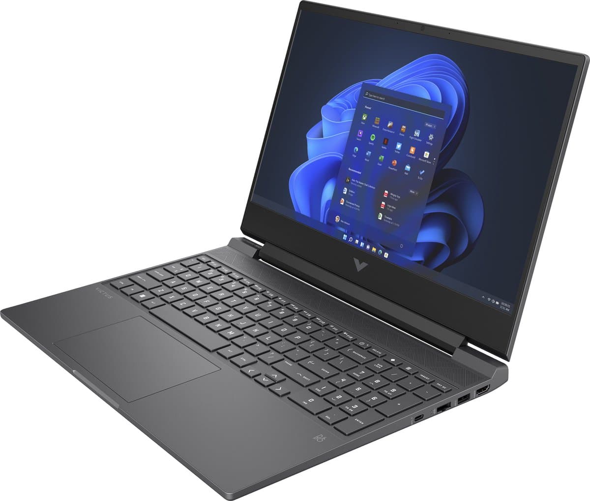 HP Victus Gaming Laptop 15-fa0010nd, Windows 11 Home, 15.6", Intel® Core™ i5, 16GB RAM, 512GB SSD, NVIDIA® GeForce RTX™ 3050, FHD, Mica zilver thumbnail 5