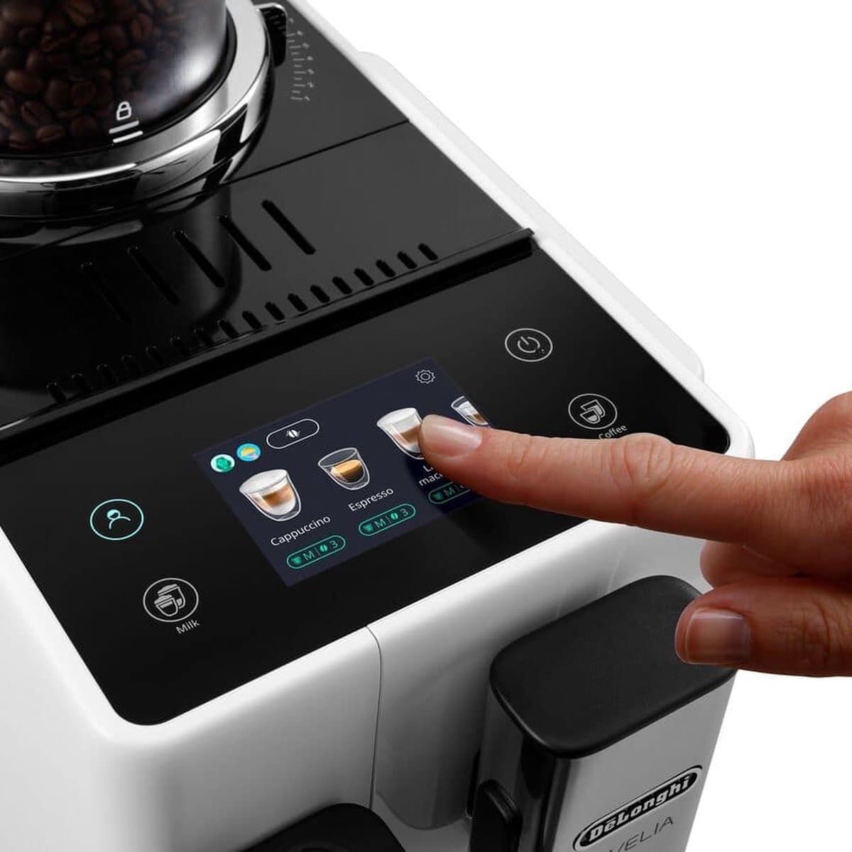 DeLonghi Rivelia EXAM440.55.W Volautomatische koffiemachine bonen - Wit thumbnail 2