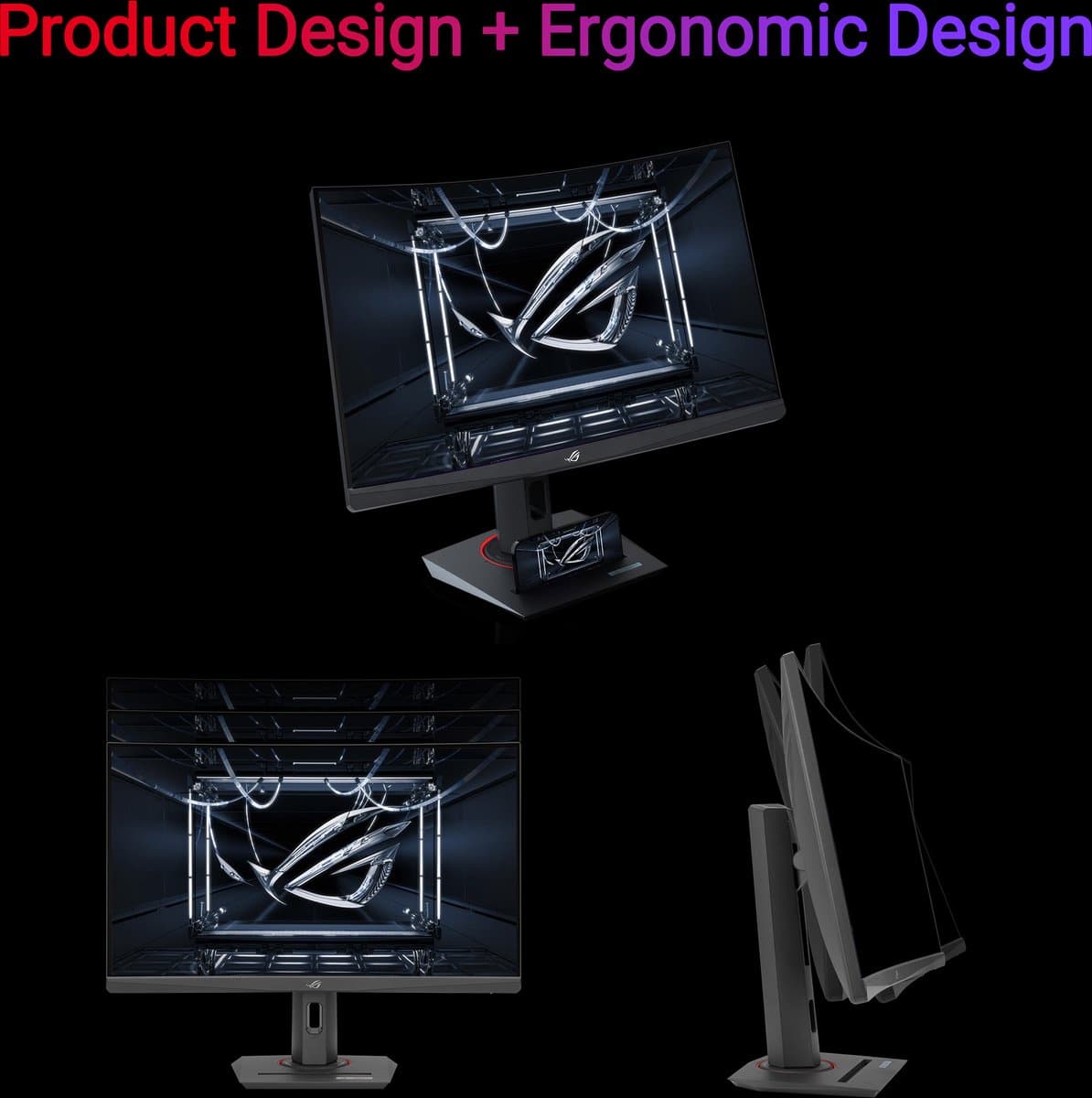 ASUS ROG Strix XG27WCS - QHD VA Curved Gaming Monitor - 180hz - USB-C 7.5W - G-S thumbnail 7