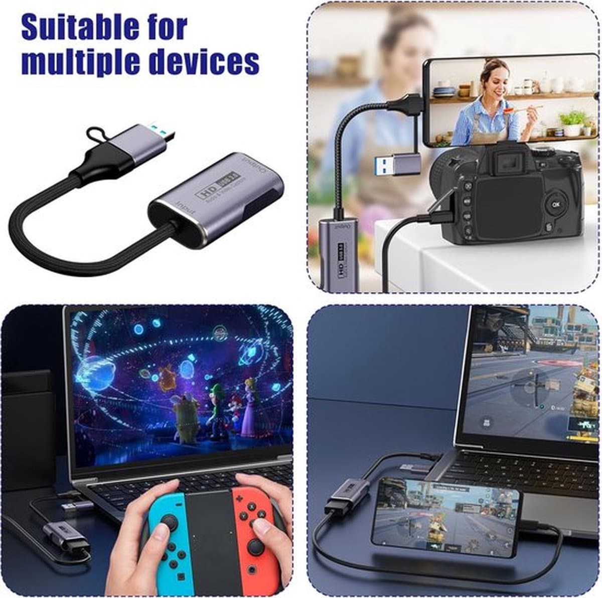 Capture card 4K - Game Capture Card - Video Grabber - Video Capture Card 4K thumbnail 6
