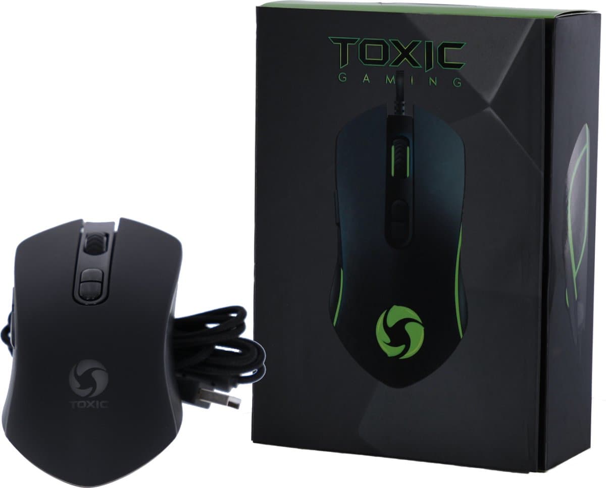 BTO TOXIC RGB-gamingmuis met 4800 dpi en USB