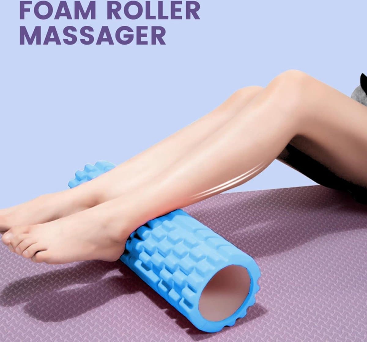 Mrs. Jones Foam Roller Fasciarol Schuimrubber rol - Fitness Massagerol voor Triggerpoint-Massage in Rug Nek Benen - Fasciatraining Gymnastiekrol voor Mannen en Vrouwen 33x14cm//30x9cm . thumbnail 6