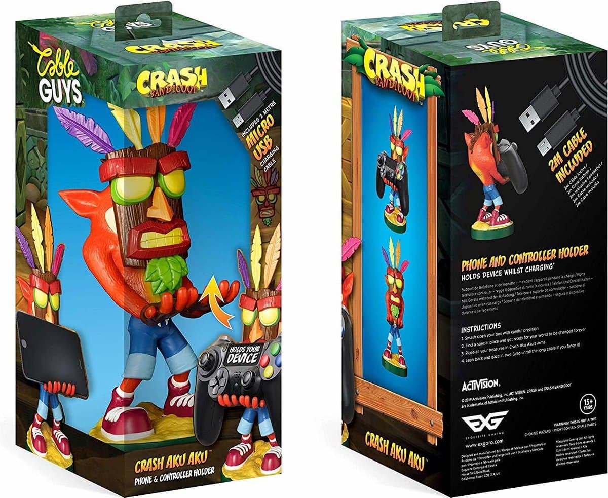 Cable Guy - Crash Bandicoot Aku Phone+ Controller Holder thumbnail 5