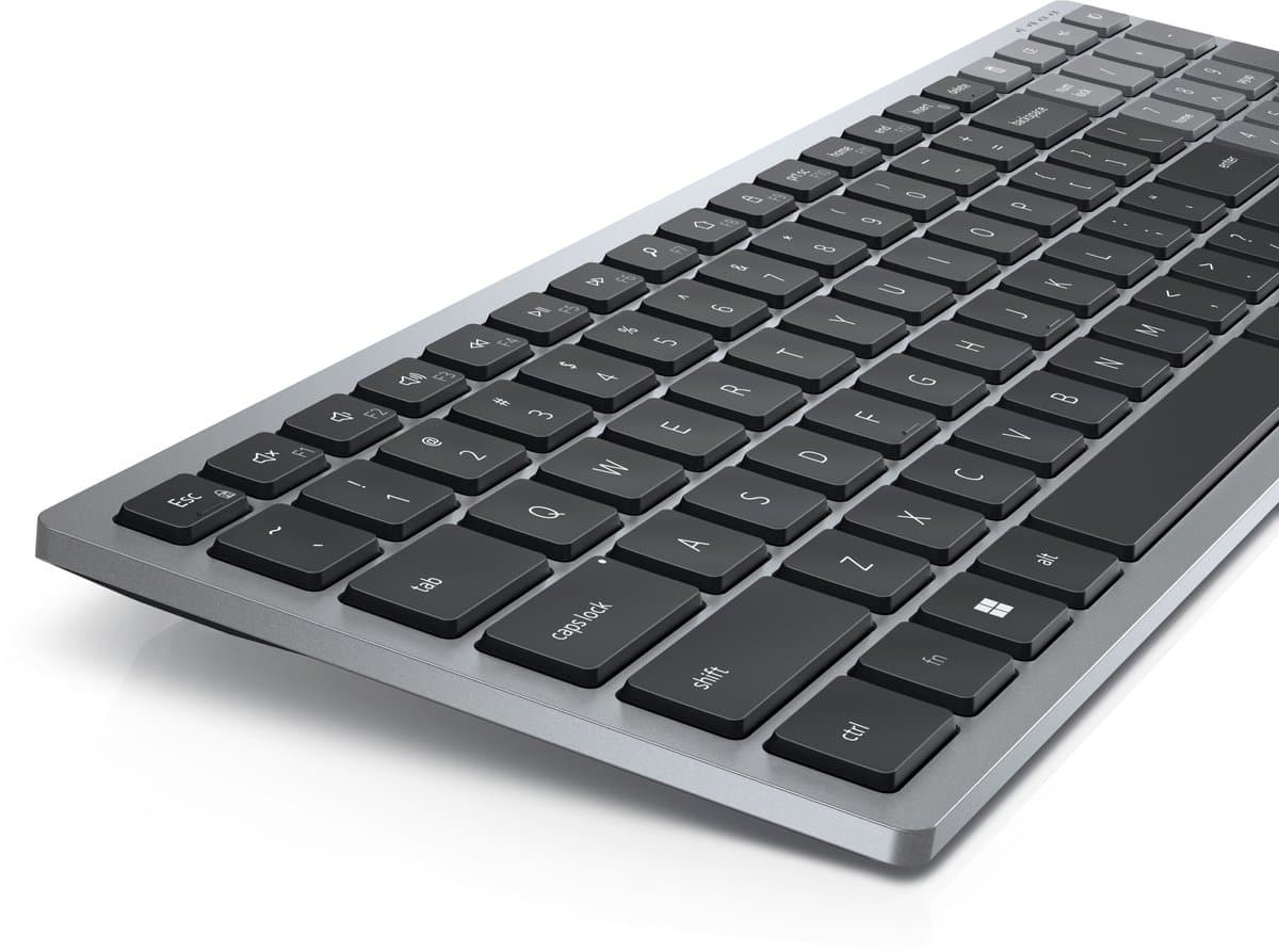DELL KB740 toetsenbord RF-draadloos + Bluetooth QWERTY US International Grijs, Zwart thumbnail 2