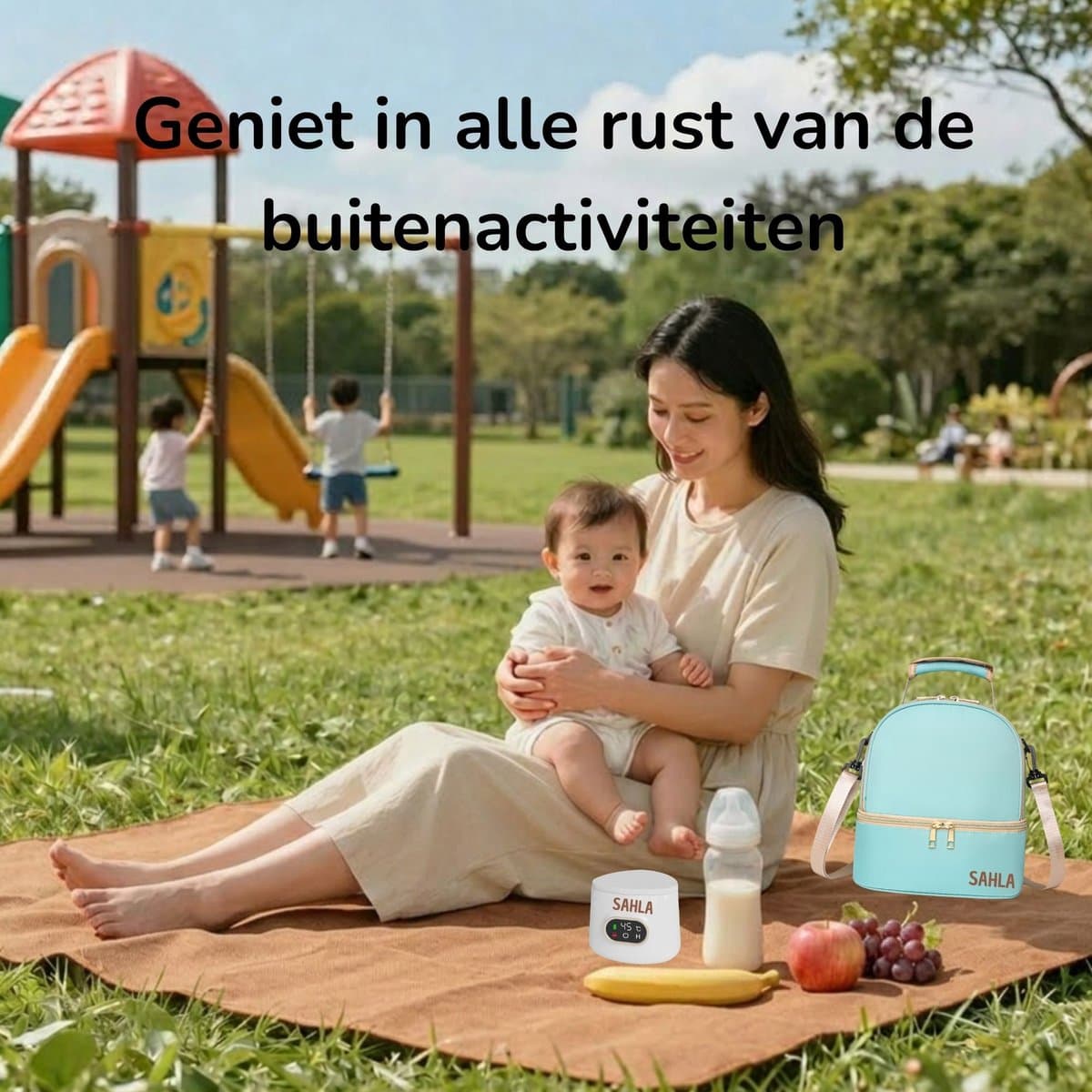 SAHLA Draadloze Flessenwarmer – Draagbaar Flesverwarmer – Binnen 3min warm - 4 adapters – BPA-vrij – Onderweg – Snel warm – Alle merken - Altijd de perfecte temperatuur, waar je ook bent! thumbnail 6