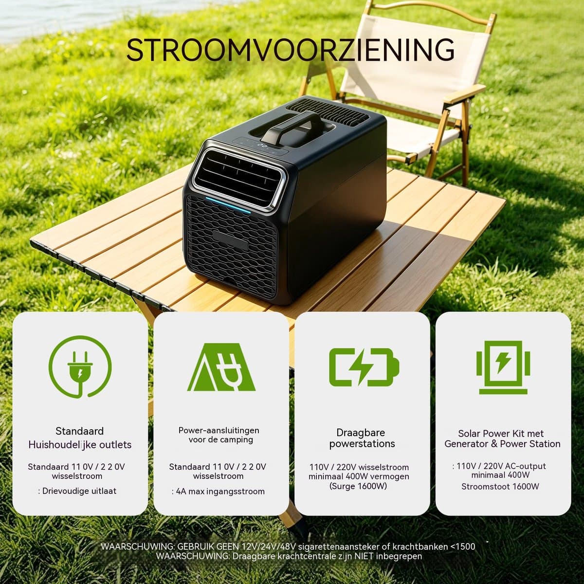 Mobiele Airco - Airconditioner Met Slang - Koelen Ontvochtigen Ventileren - Afstandsbediening En Timer - 7500 BTU - Kleine Ruimtes - 54,3x31,5x36,3 cm - Zwart thumbnail 3