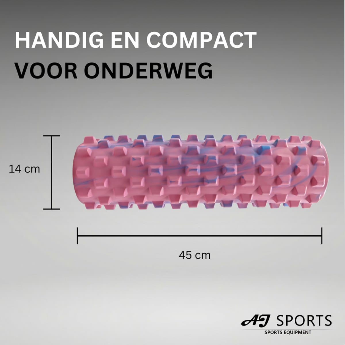 AJ-Sports Foam roller - Massage roller - 45cm - Fitness roller - Foamroller - Foamrollers - Foam - Fitness - Yoga - Zwart thumbnail 5