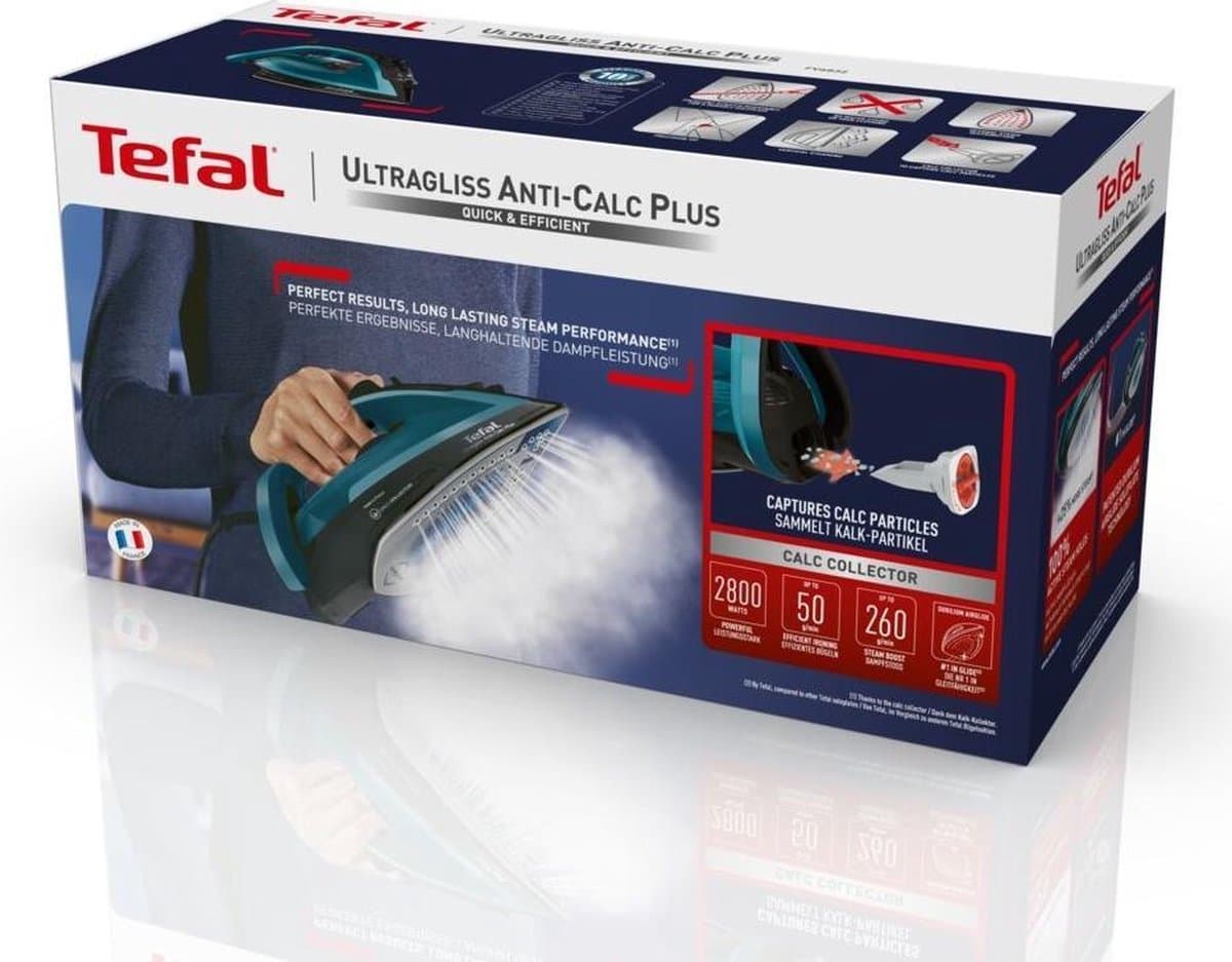 Tefal FV6832 Ultragliss: 2800W stoomstrijkijzer met kalkverzamelaar thumbnail 7