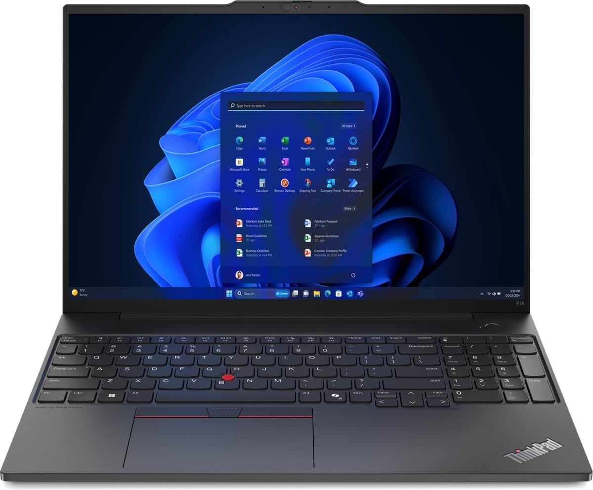 Lenovo ThinkPad E16 Gen 2 - Zakelijke laptop - 16 inch - Core Ultra 7 - 16GB/512GB - afbeelding 1