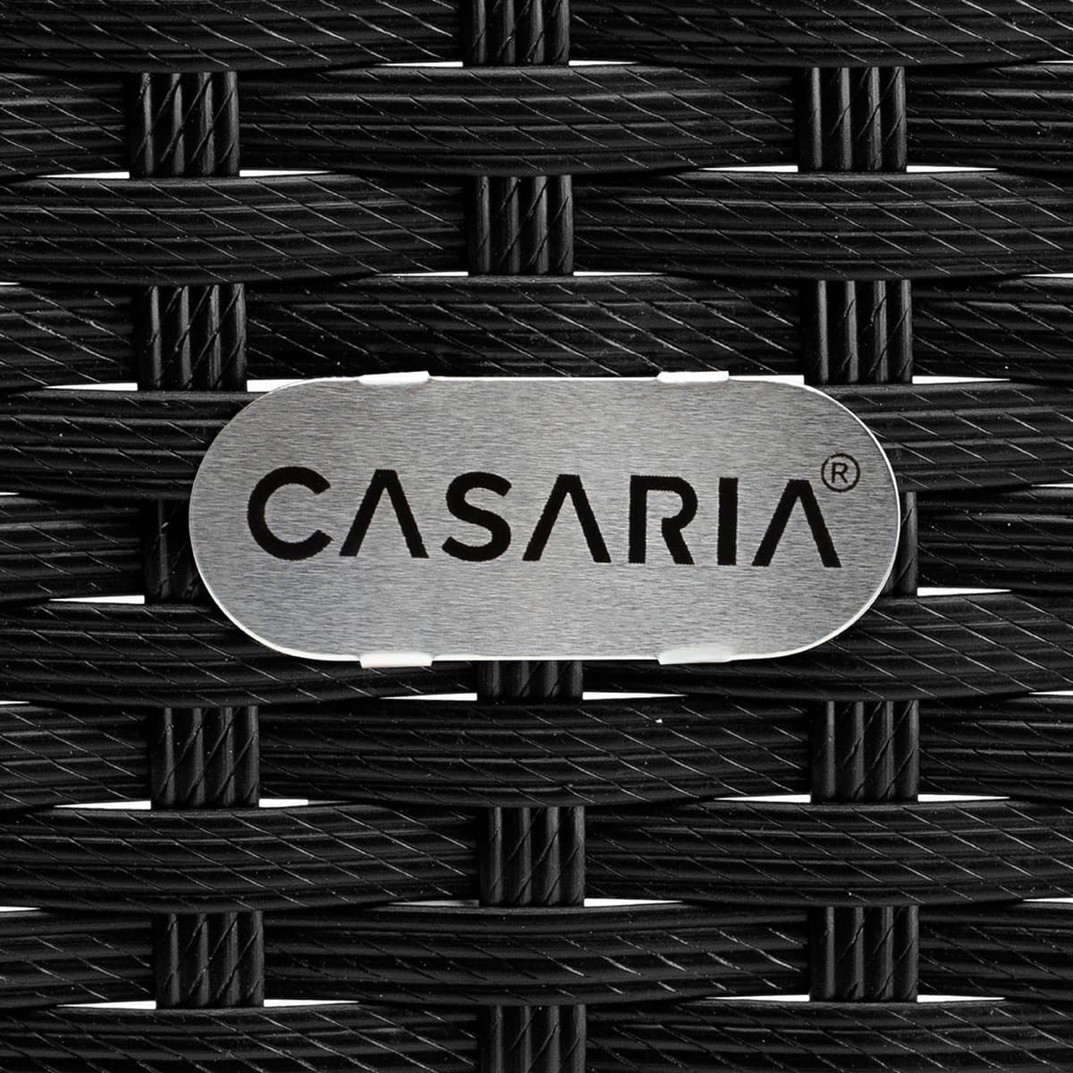 CASARIA Polyrattan Bijzettafel - Buiten 58x58x45cm - Zwart thumbnail 2