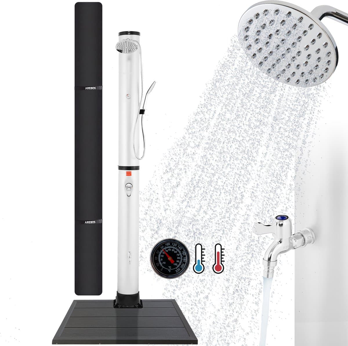 AREBOS 40 L Zonnedouche zwembaddouche camping tuindouche buitendouche regendouche