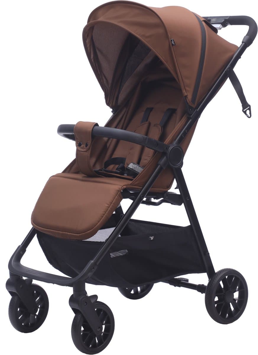 Bebies First Buggy MIO - Lichtgewicht Opvouwbare buggy- Verstelbare Rugleuning - Zwenkwielen, Zonnekap & Boodschappenmand - Geschikt vanaf Geboorte tot 22 kg - Espresso thumbnail 2