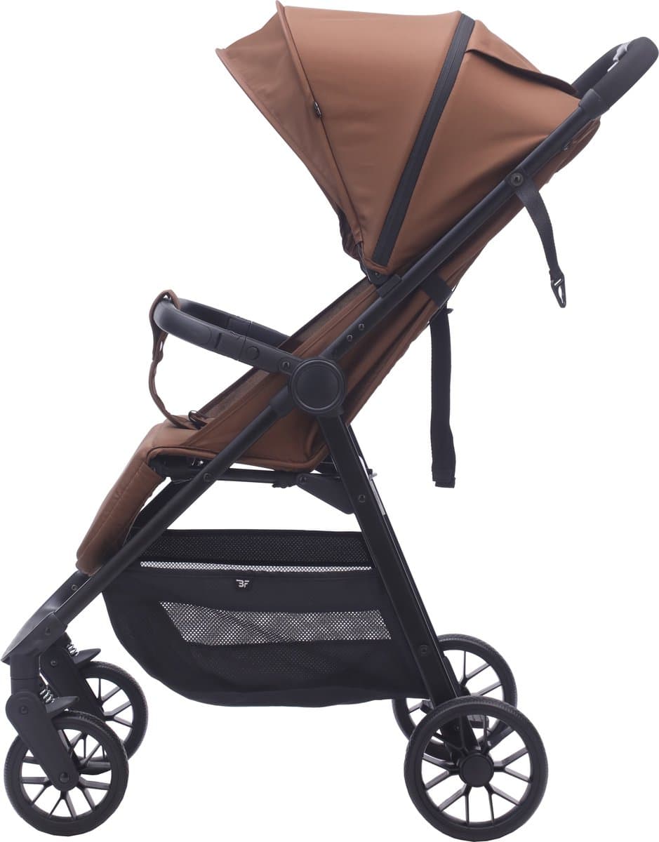 Bebies First Buggy MIO - Lichtgewicht Opvouwbare buggy- Verstelbare Rugleuning - Zwenkwielen, Zonnekap & Boodschappenmand - Geschikt vanaf Geboorte tot 22 kg - Espresso thumbnail 4