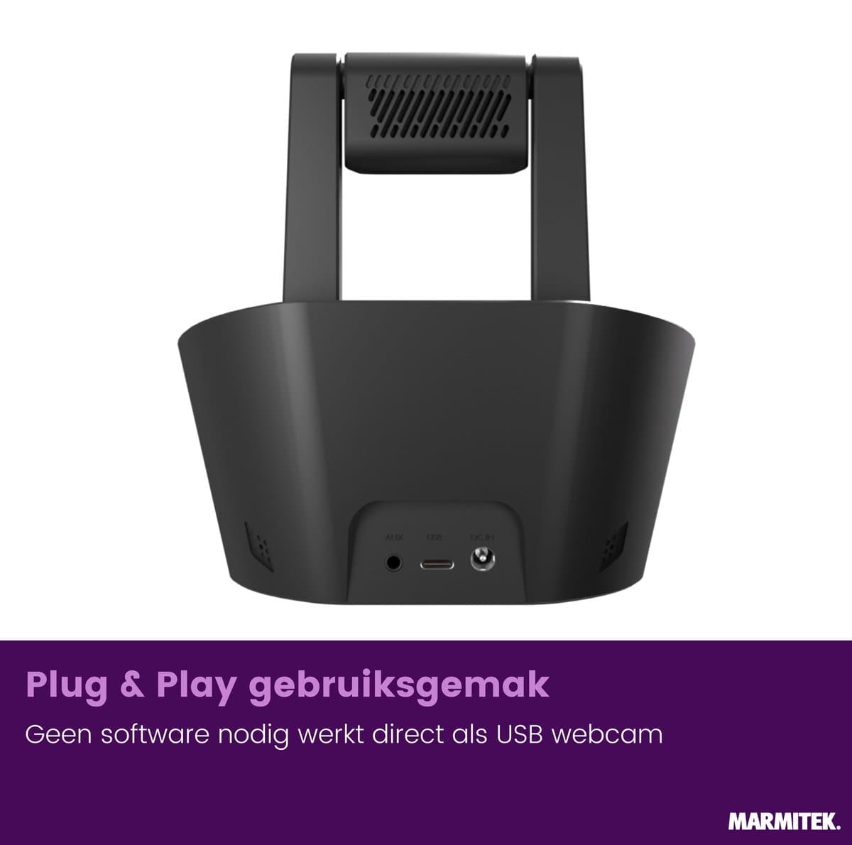 Marmitek Cam 4K Pro – conference camera 4K met groothoeklens, speakerphone, Bluetooth & USB-C - Webcam thumbnail 3