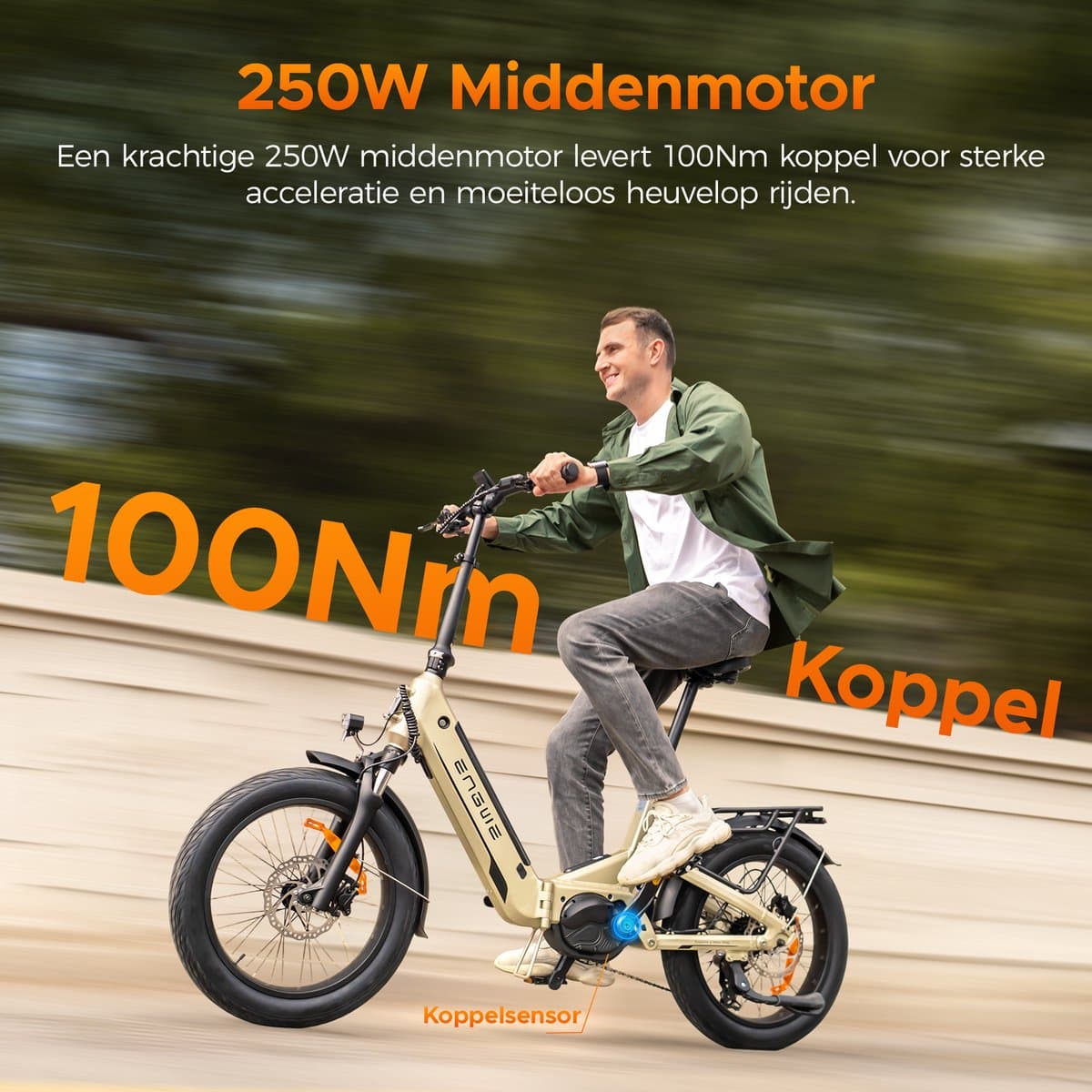 Engwe L20 3.0 Pro Fatbike - elektrische fiets 250W - 150km actieradius - zwart thumbnail 7