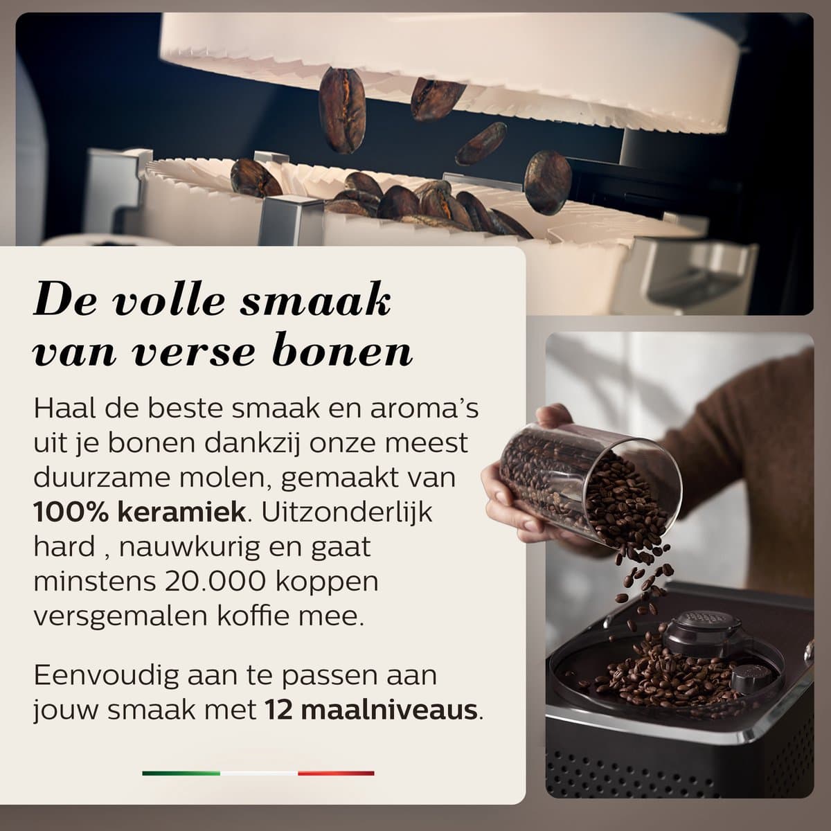 Saeco GranAroma SM6585/00 - Espressomachine - 16 Dranken met melksysteem - Volautomatisch - Koffiemachine met bonen + AquaClean filter - Metaal/Zwart thumbnail 8