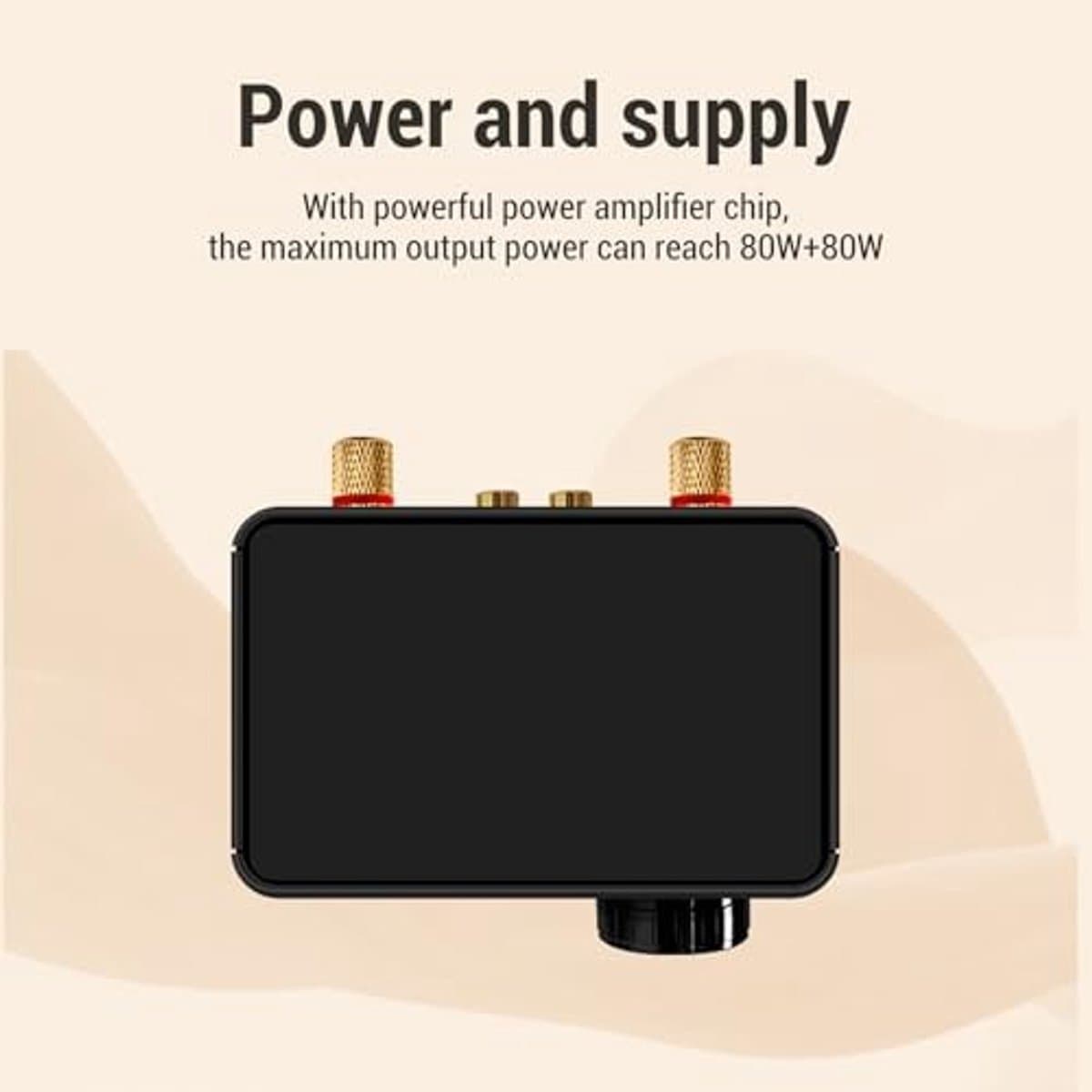 Dailygoody - Power Amplifier - Hifi Stereo Mini Versterker - 80Wx2 Vermogen - Bluetooth 5.0 - Class D Technologie - audiokwaliteit - versterker thumbnail 4