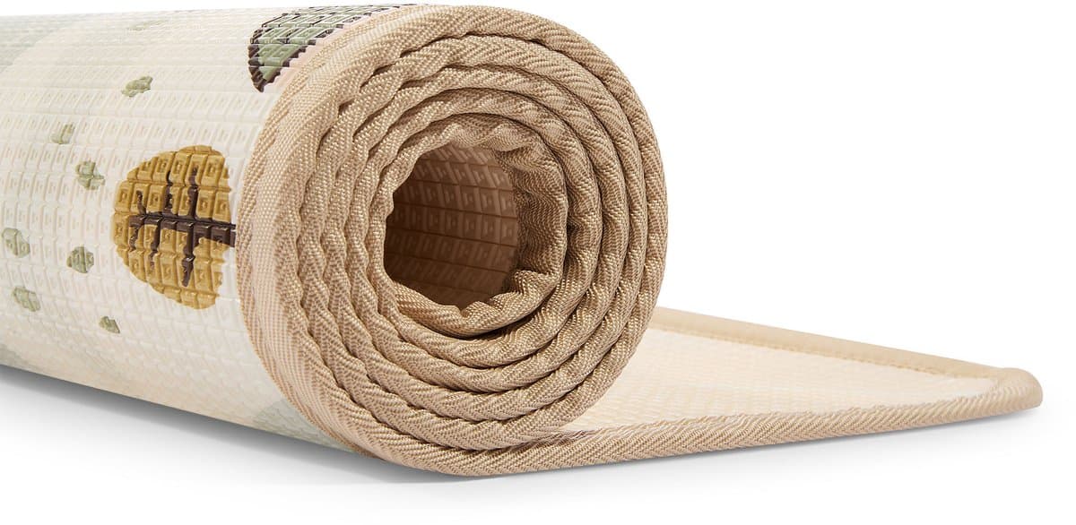 Mamabrum Dubbelzijdige Speelmat van Schuim 180x120 cm – XPE Speelkleed voor Baby’s en Kinderen – Stadje / Zandbeige thumbnail 2