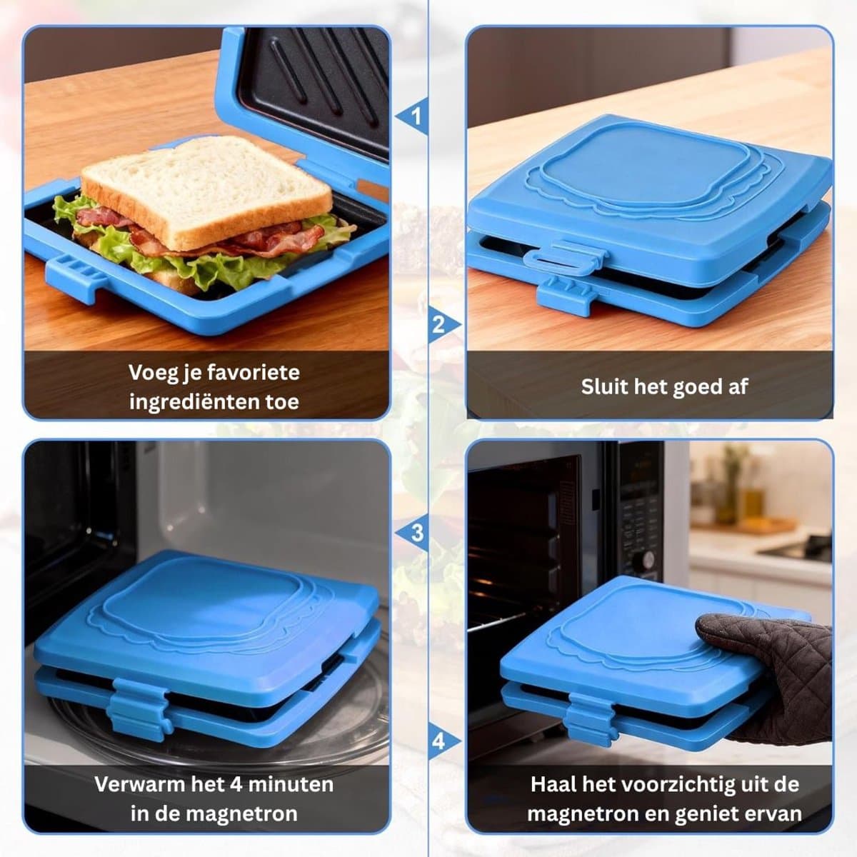 MRKK® Tosti Apparaat – Panini Grill – Contactgrill thumbnail 6
