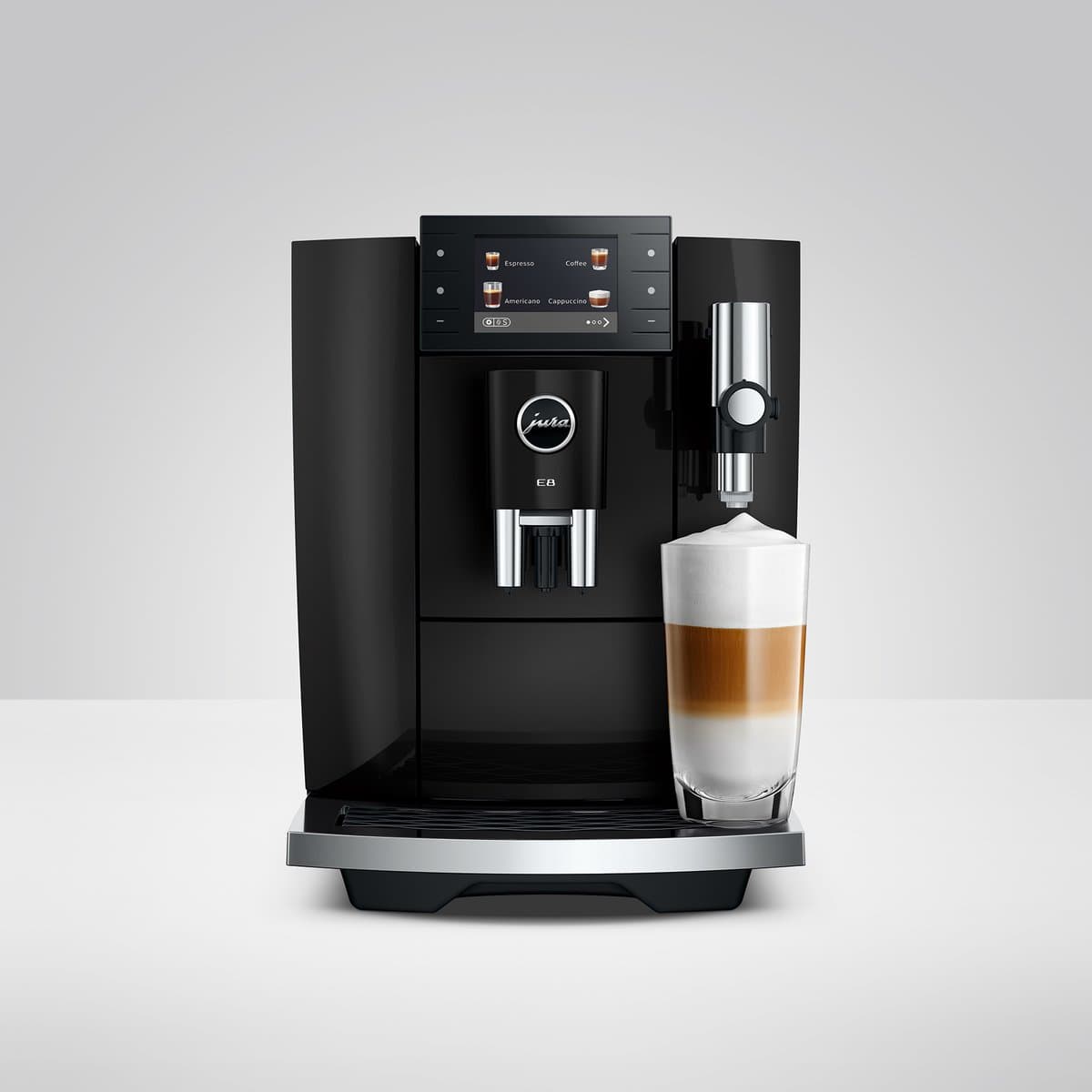 JURA E8 Piano Black - Volautomatische espressomachine met Smart Brew thumbnail 4