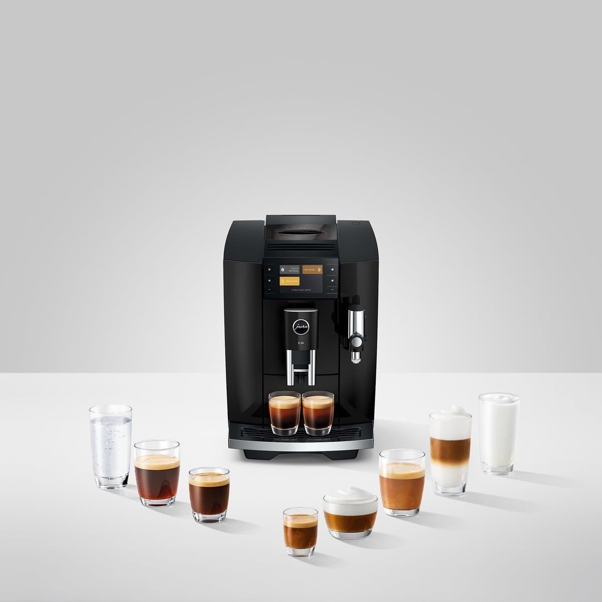 JURA E8 Piano Black - Volautomatische espressomachine met Smart Brew thumbnail 6