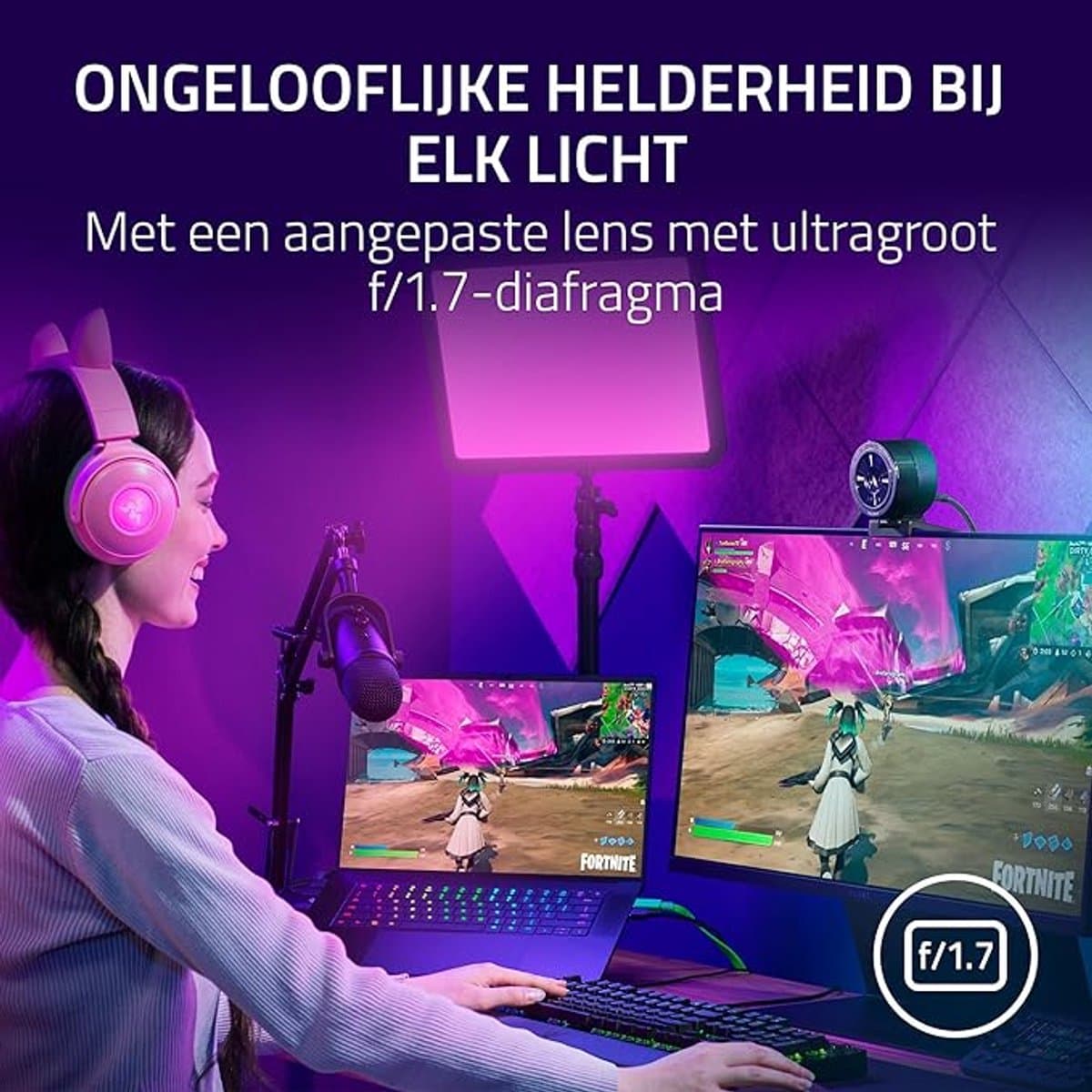 Razer Kiyo Pro Ultra - 4K-webcam voor streamen in ultra HD thumbnail 7
