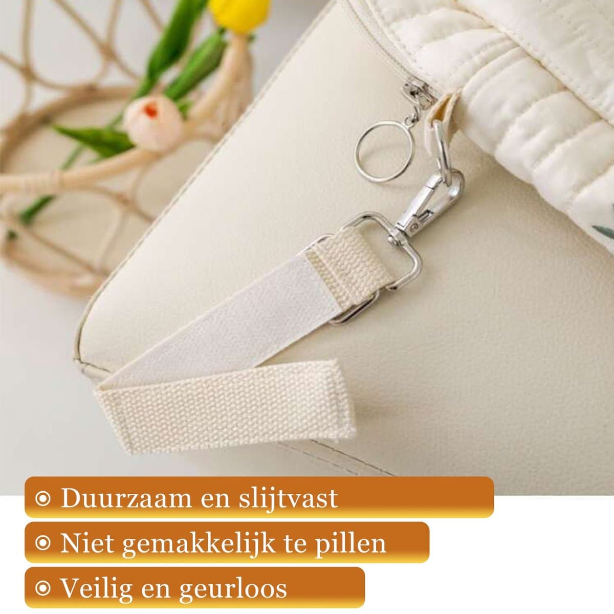Luxegoed® Luiertas Schoudertas – Verzorgingstas voor Baby – XL Luiertas met Kinderwagenhaken & Schouderband – Beertje Design – Ruime Opbergvakken – Unisex Baby Tas thumbnail 2
